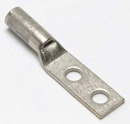 3 AWG Two Hole Lug Compression Connector - Pack of 6 for Electrical Wiring, Automotive, and Marine Applications