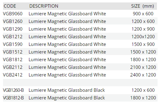 LUMIERE Magnetic Glass Whiteboard - Premium Dry Erase Board for Home, Office & Classroom - Perfect for Notes, Schedules & Presentations