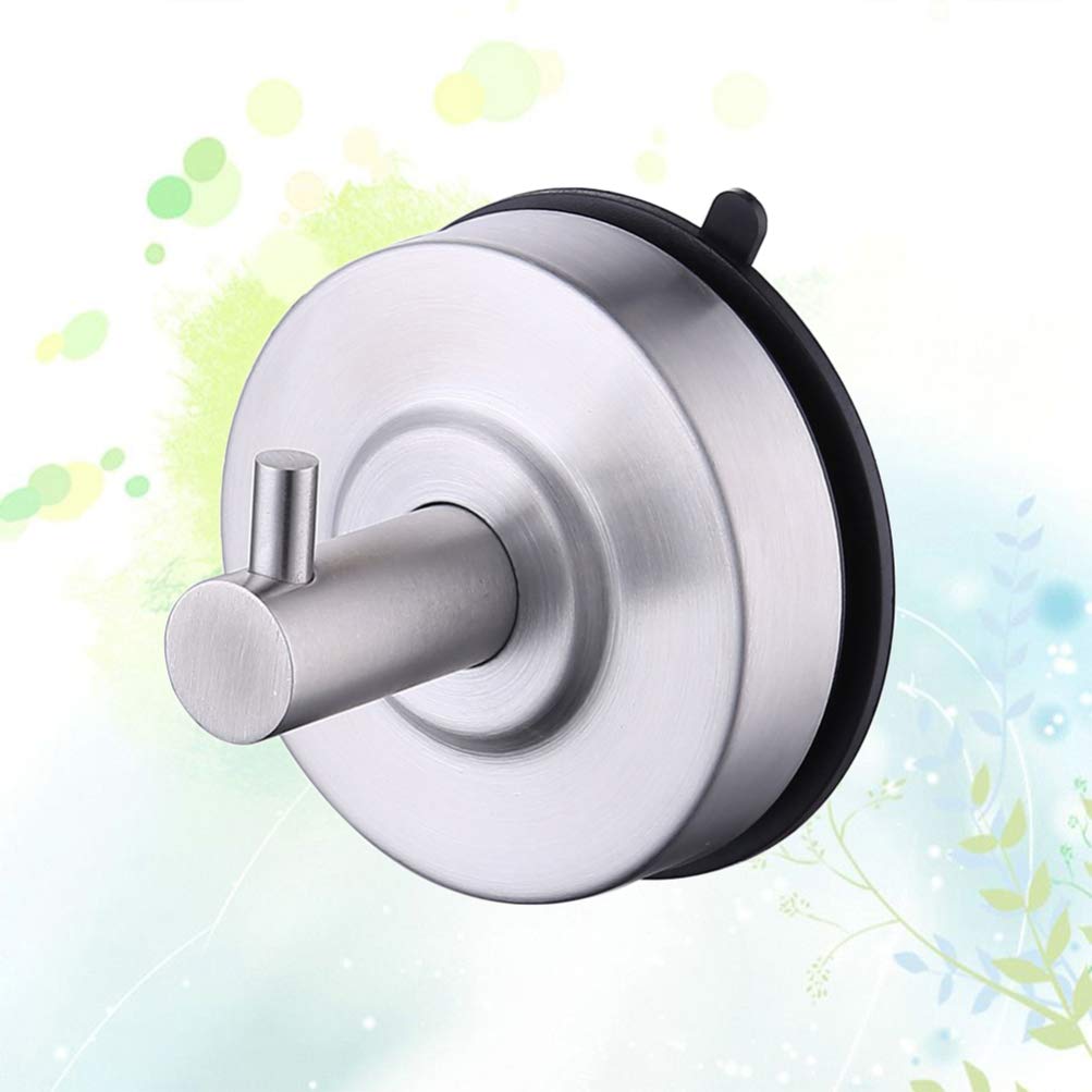 Stainless Steel Shower Hooks - 12 Pack Rustproof Bathroom Towel Hooks with Strong Suction Cups for Shower, Bathroom, Kitchen - No Damage Hanging Solution for Towels, Robes, Clothes, Bags (304 Grade) - Perfect for Small Spaces, Apartments, Dorms, RVs