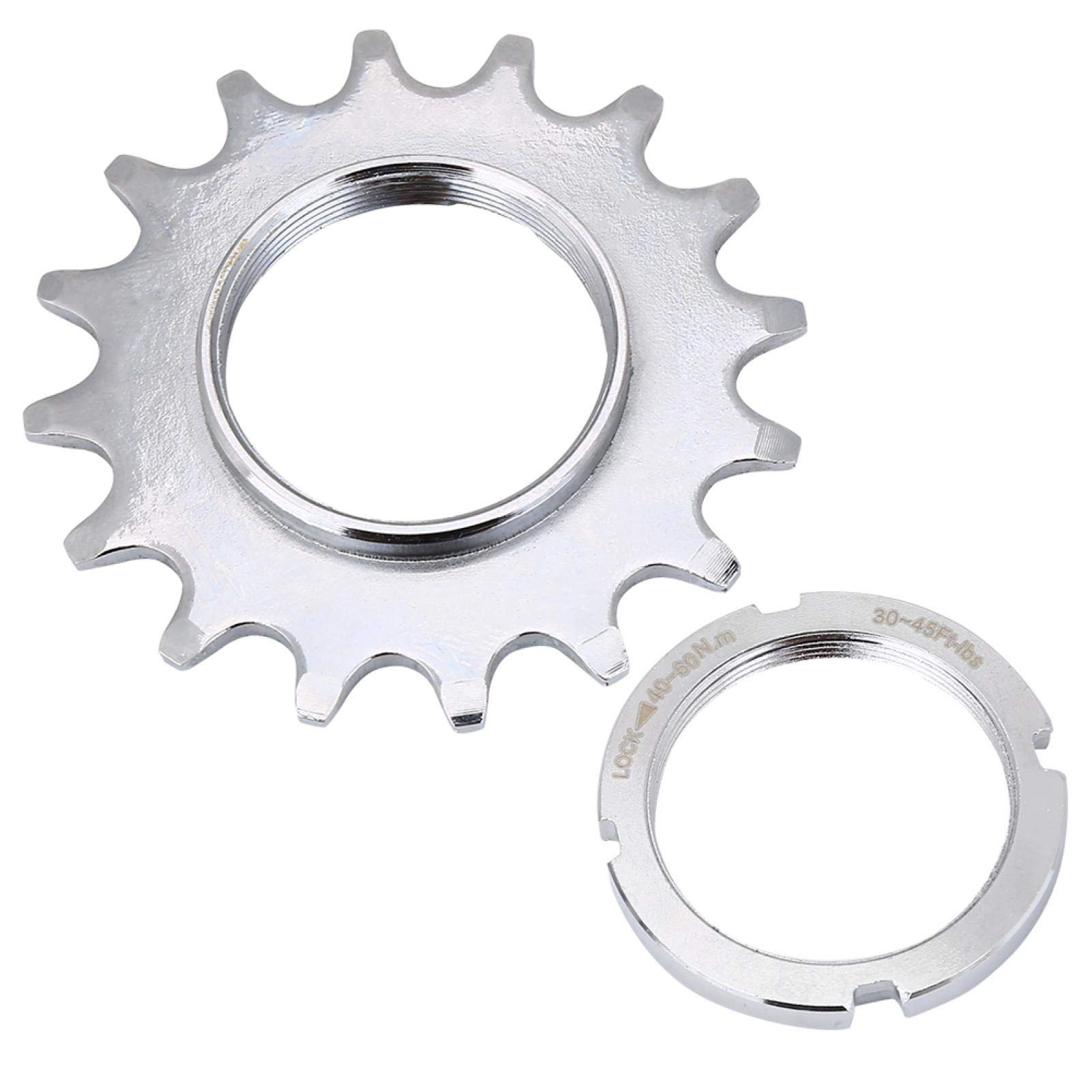 HERCHR Bike Freewheel - 16T Steel Single Speed Sprocket for Fixed Gear Bicycle Parts | Durable Flywheel Replacement for Track Bikes & Urban Commuting