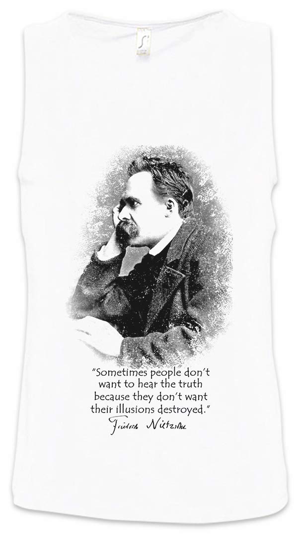 Friedrich Nietzsche Quote Men's Tank Top - Gym Workout Shirt for Fitness & Philosophy Lovers - Perfect for Weightlifting, Running & Casual Wear