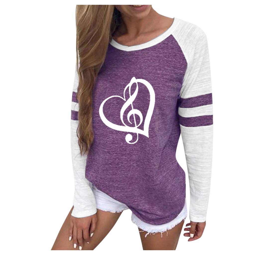 LEKODE Women's Printed Stripe Crewneck T-Shirt - Casual Summer Top for Outfits, Work & Travel