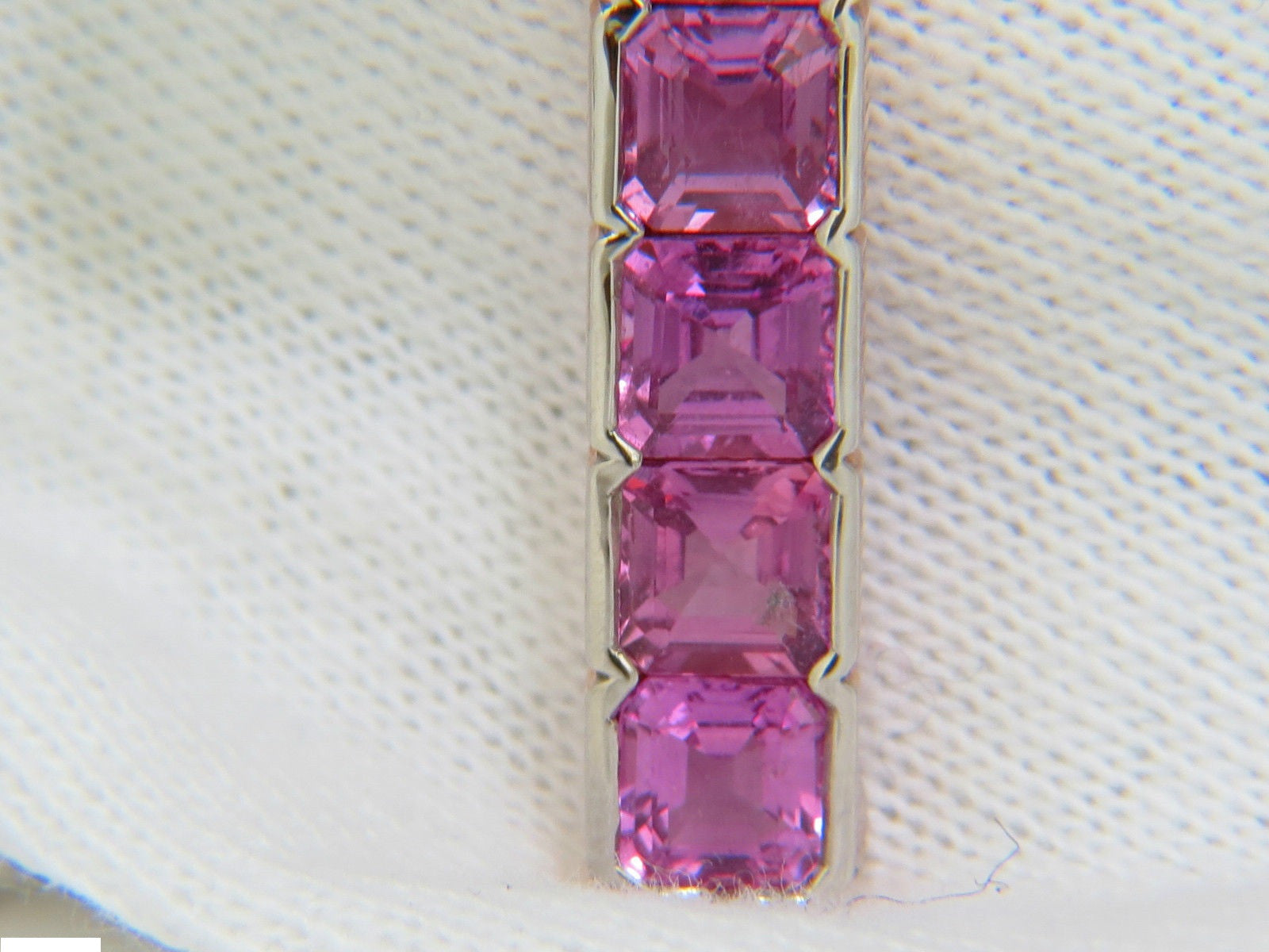 18KT Gold GIA Certified 10.41CT Natural Pink Sapphire Diamond Cross Pendant Necklace - Elegant Jewelry for Weddings, Anniversaries & Special Occasions