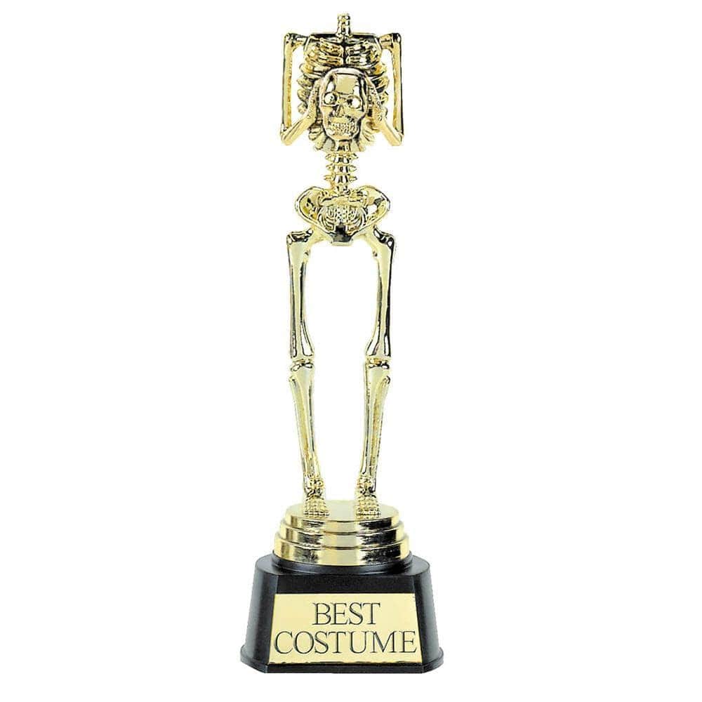 Best Skeleton Trophy Award - Halloween, Cosplay & Party Decor - Unique Collectible for Costume Contests, Themed Events & Home Display