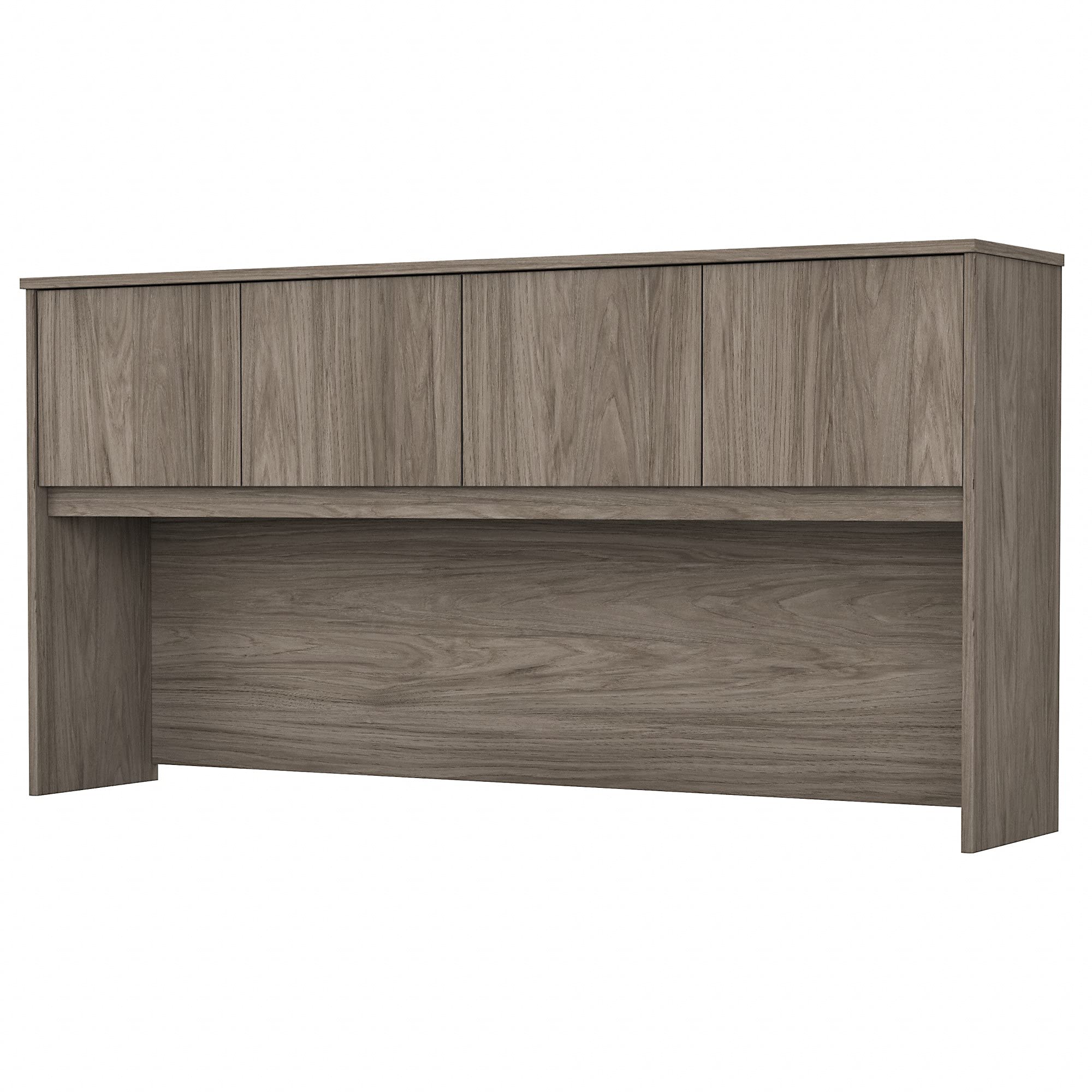 Bush Business Furniture Hybrid Desk Hutch 72W Modern Hickory - Home Office Desk Organizer with Storage Shelf for Workspace & Study Room