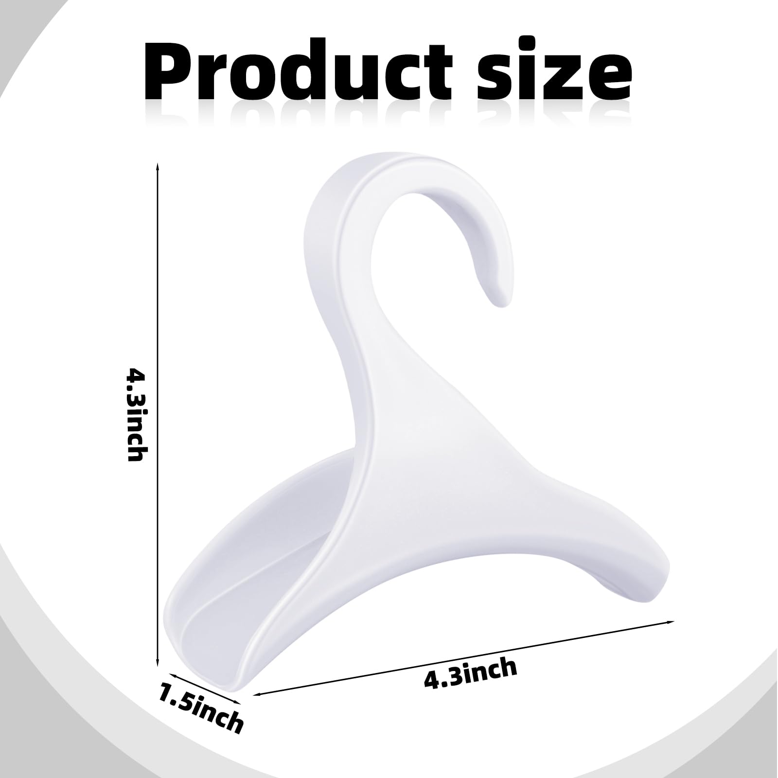 Maitys 36 Pcs Acrylic Purse Hanger Hook - Handbag Organizer for Closet Storage, Over The Door Hook Rack for Tote Bags, Backpacks & Satchels (White) - Perfect for Bedroom, Closet & Entryway Organization