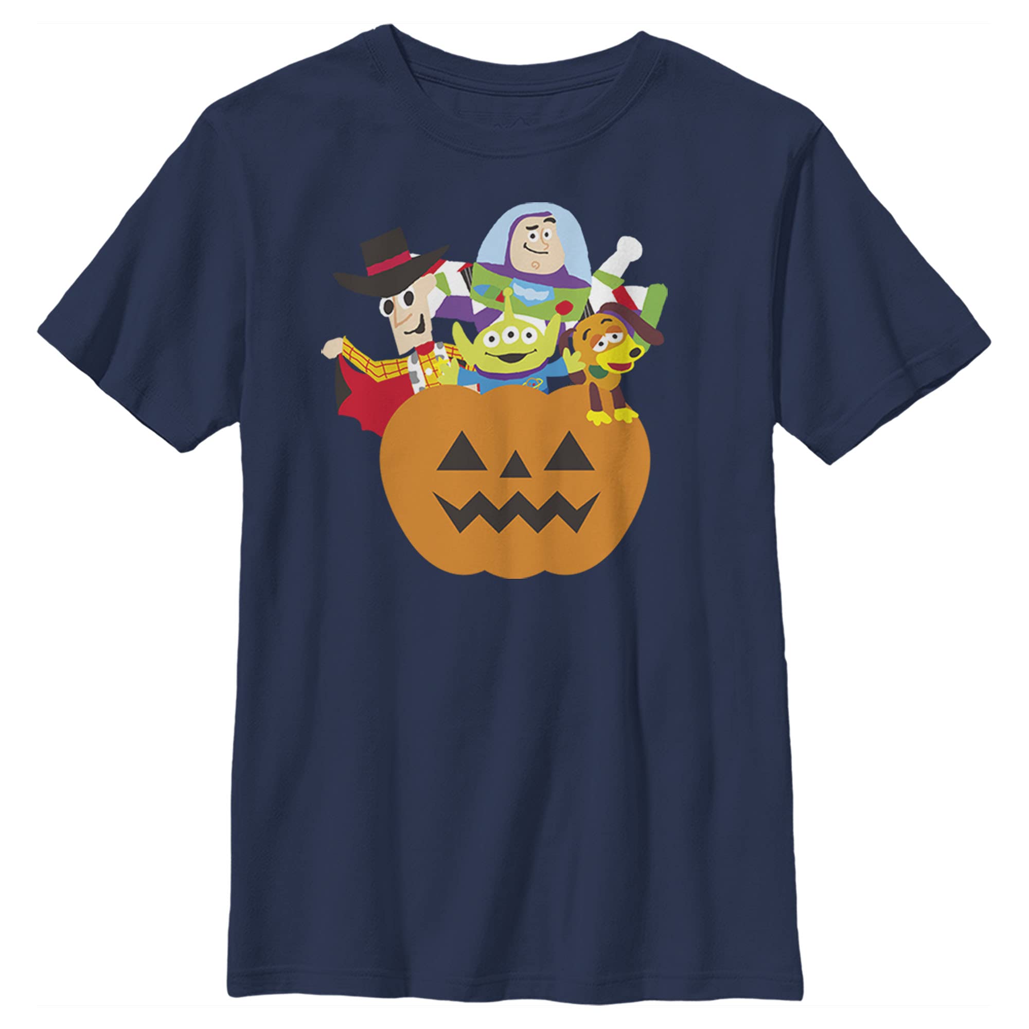 Boys Toy Story Halloween T-Shirt - Cute Buzz Lightyear & Woody Graphic Tee for Kids Costume & Party Outfit