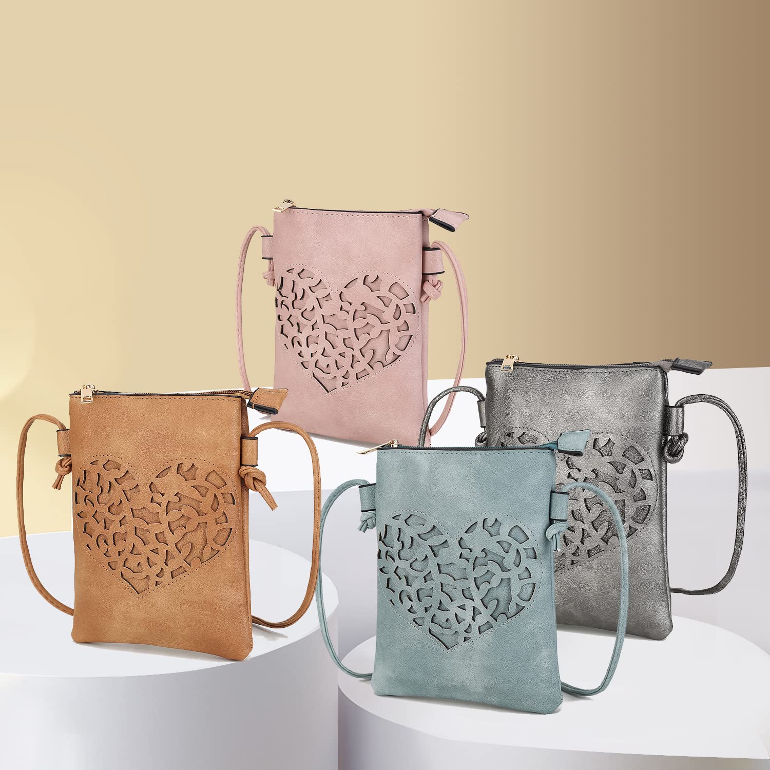 MKF Women's PU Leather Crossbody Bag - Stylish Shoulder Purse for Daily Use
