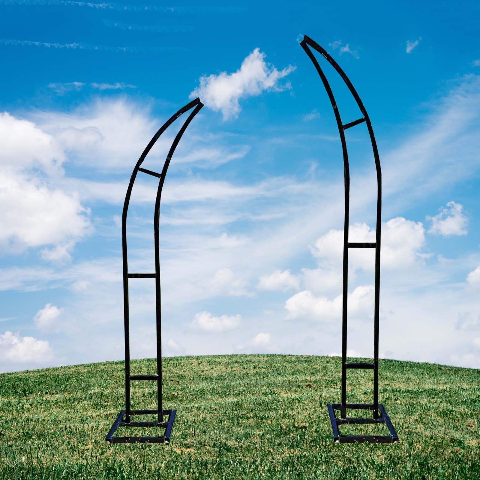 YYmmDQ Wedding Arch with Stand - Elegant Garden Arbor for Bridal Party Decor, Indoor/Outdoor Ceremony Backdrop (Floor or Soil Installation) - Perfect for Wedding Vows, Photo Backdrops & Garden Events - 1-Piece Set