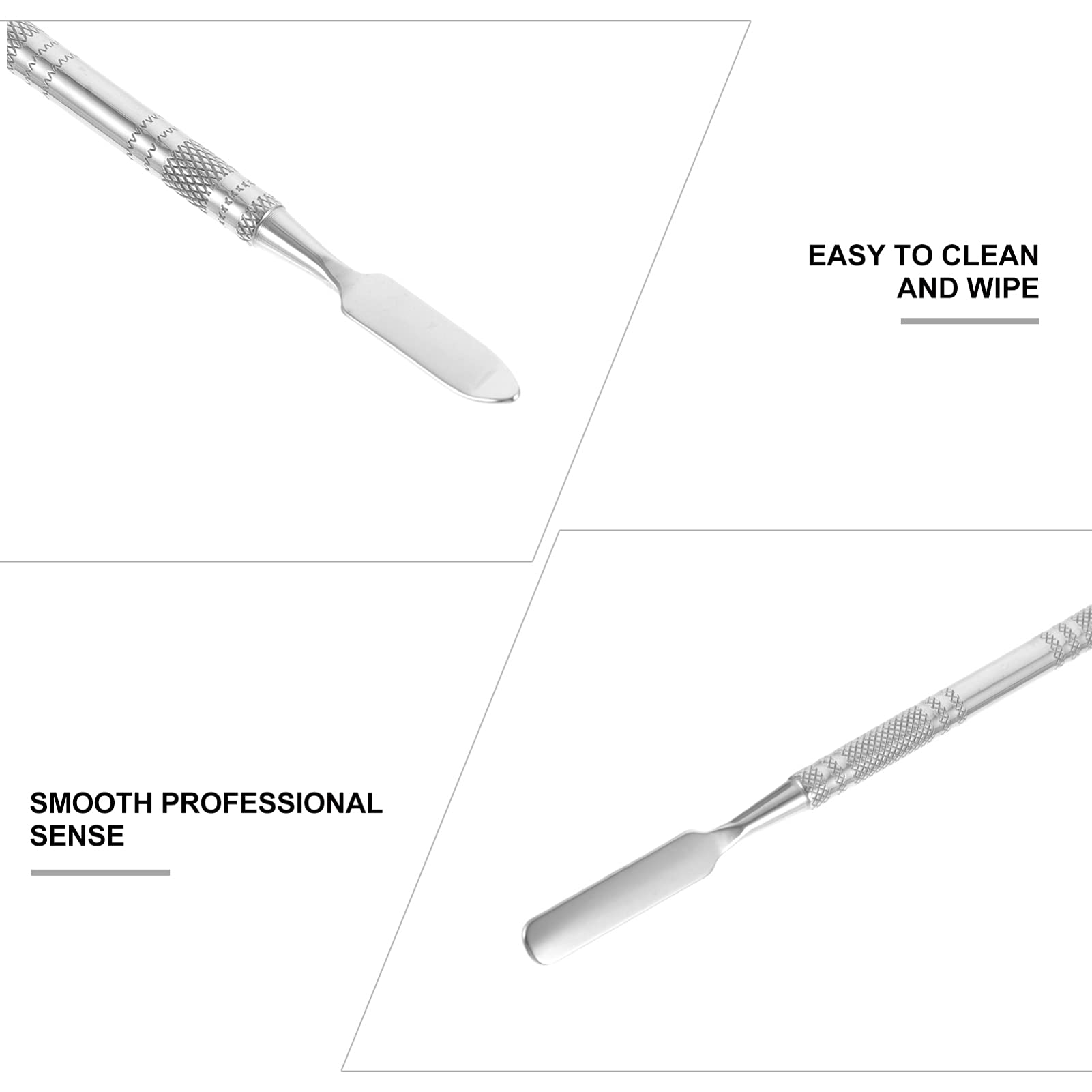 Beaupretty Makeup Palette Set - 4Pcs Stainless Steel Nail Art & Foundation Mixing Tools for Professional Makeup Artists