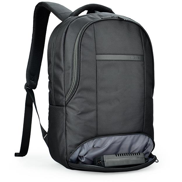 AGVA Traveller 18L 15.6 Inch Laptop Backpack for Men & Women - Lightweight Water-Resistant Business Travel Backpack with USB Charging Port - Perfect for Commuting, College, Work & Airplane Carry-On (Black)