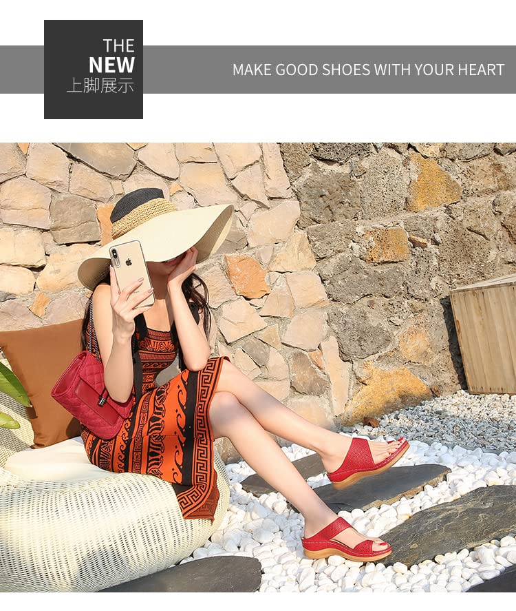 Women's Comfortable Orthopedic Sandals - Summer Flip Flops with Casual Walking Wedges for Beach, Travel & Everyday Wear