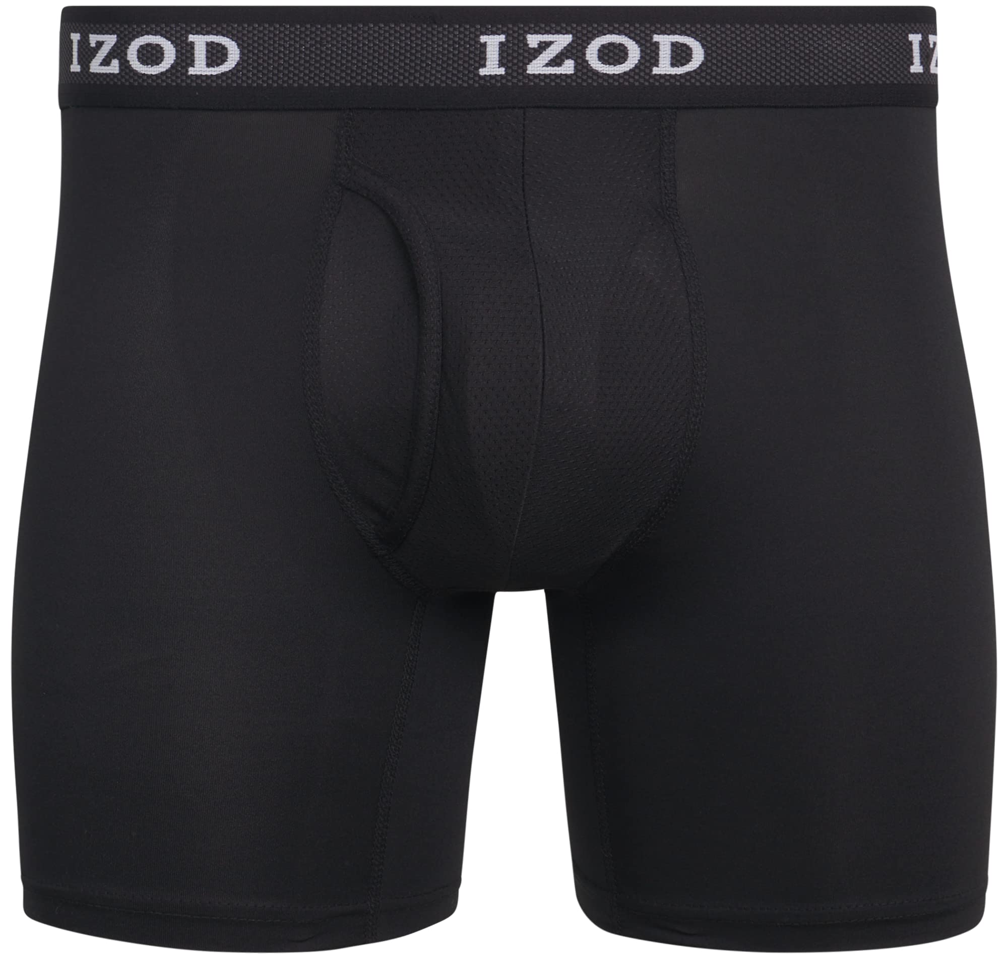 IZOD Men's Performance Boxer Briefs 5-Pack - Breathable Mesh Pouch Underwear for Active Lifestyle | Gym, Workout & Everyday Comfort