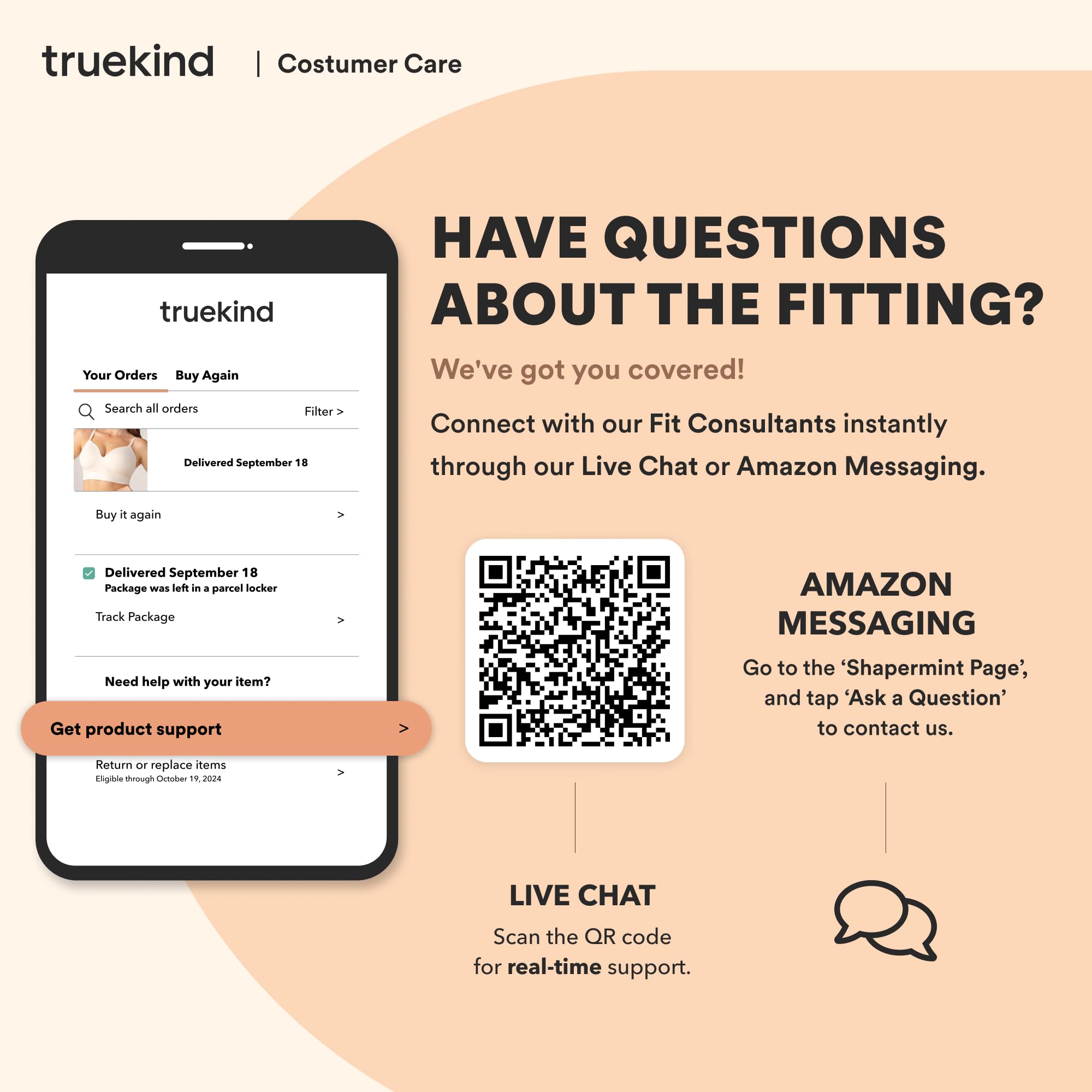 Truekind Wireless Bras for Women - No Underwire Supportive & Lifting Seamless Bra - Comfortable Everyday Wear for Work, Yoga & Lounge
