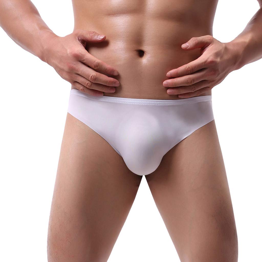 **Breathable Ice Silk Men's Underwear - Sexy Patchwork Boxer Briefs for Comfort & Style | Perfect for Daily Wear, Gym & Travel**