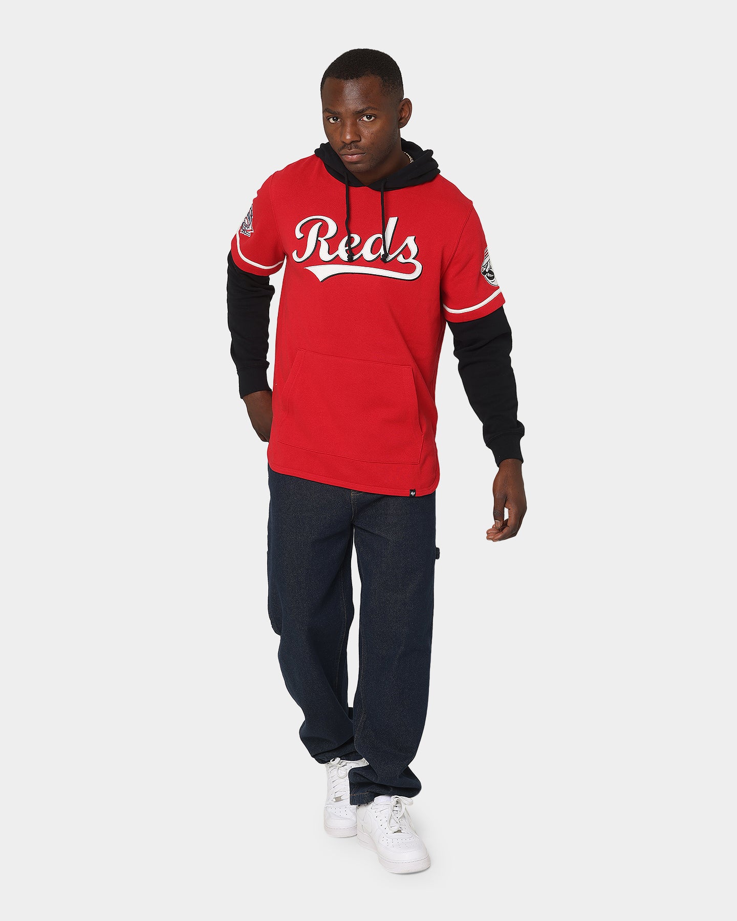 47 Brand Cincinnati Reds Shortstop Hoodie - Red | MLB Fan Apparel for Men & Women | Perfect for Game Day & Casual Wear