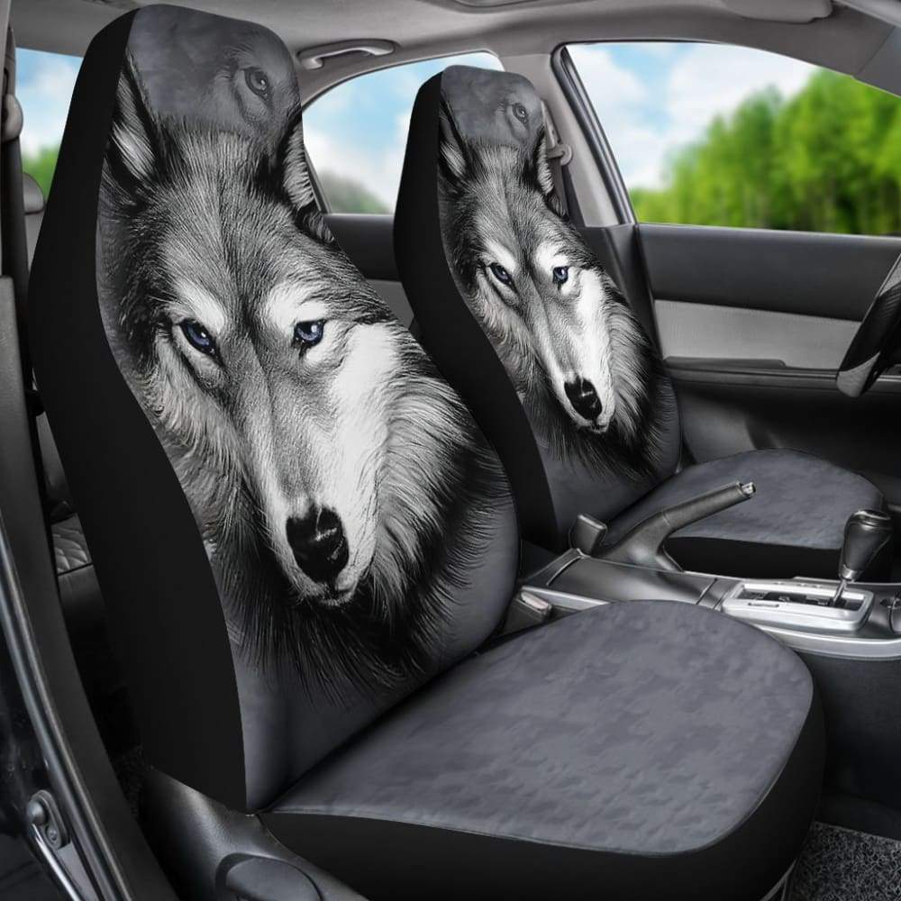 Premium Wolf Pack Design Car Seat Covers - Universal Fit for Cars, Trucks & SUVs - Unique Gift Idea for Animal Lovers (212002) - Perfect for Road Trips, Camping & Outdoor Adventures