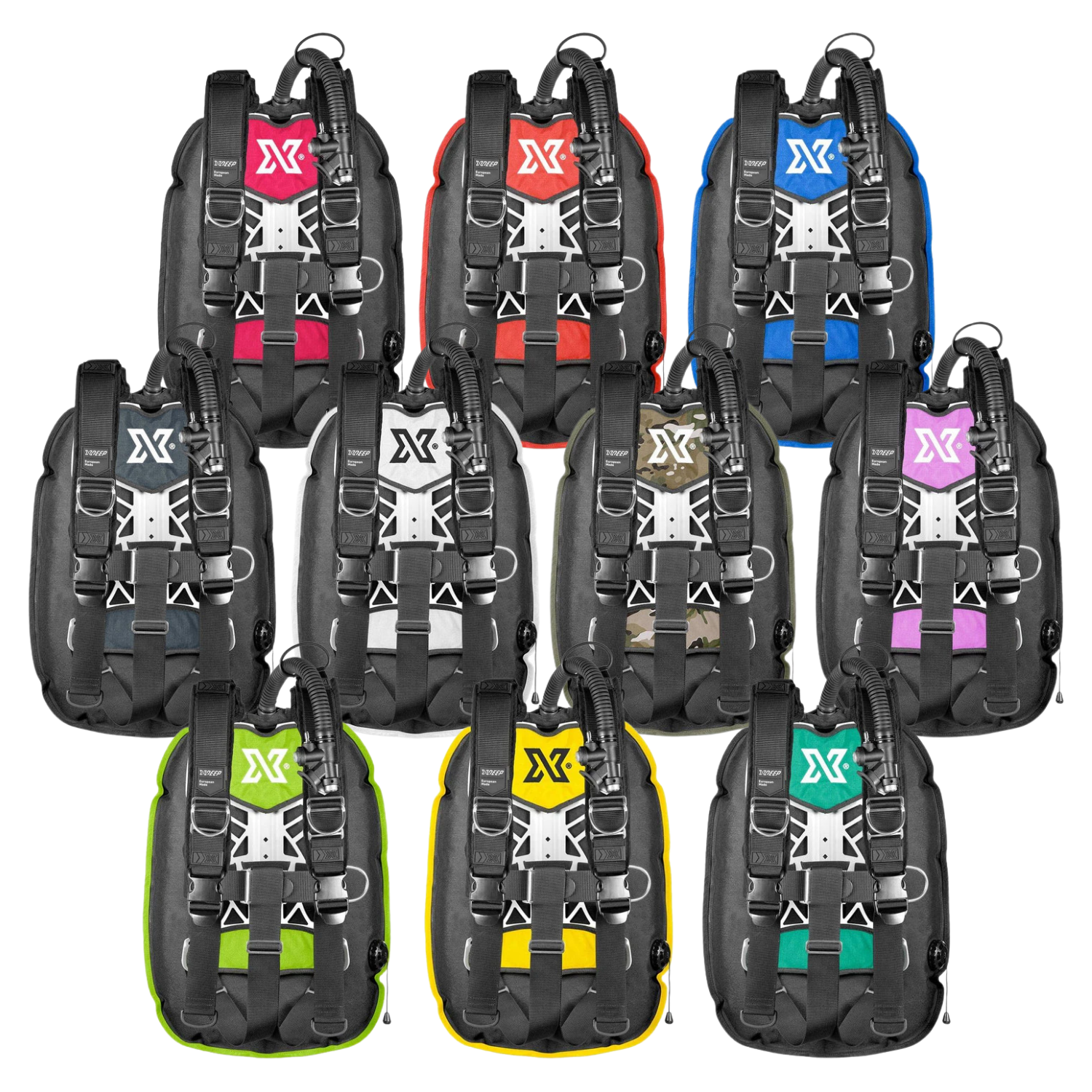 XDeep NX Ghost Deluxe Full Setup Wing System - Premium Scuba Diving BCD with Special Order Colors - Perfect for Deep Diving, Technical Diving & Underwater Exploration