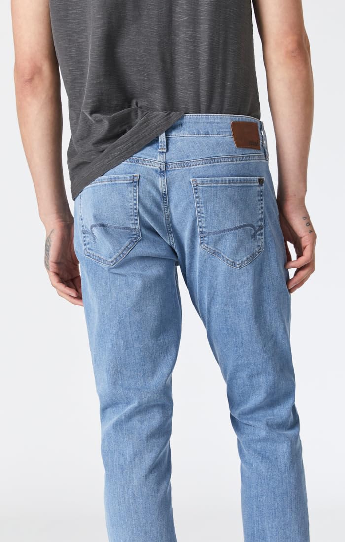 Mavi Jake Men's Slim Fit Jeans - Regular Rise, Slim Leg, Light Indigo Williamsburg (38x34) | Comfortable & Stylish Denim Pants for Casual Wear, Office & Night Out