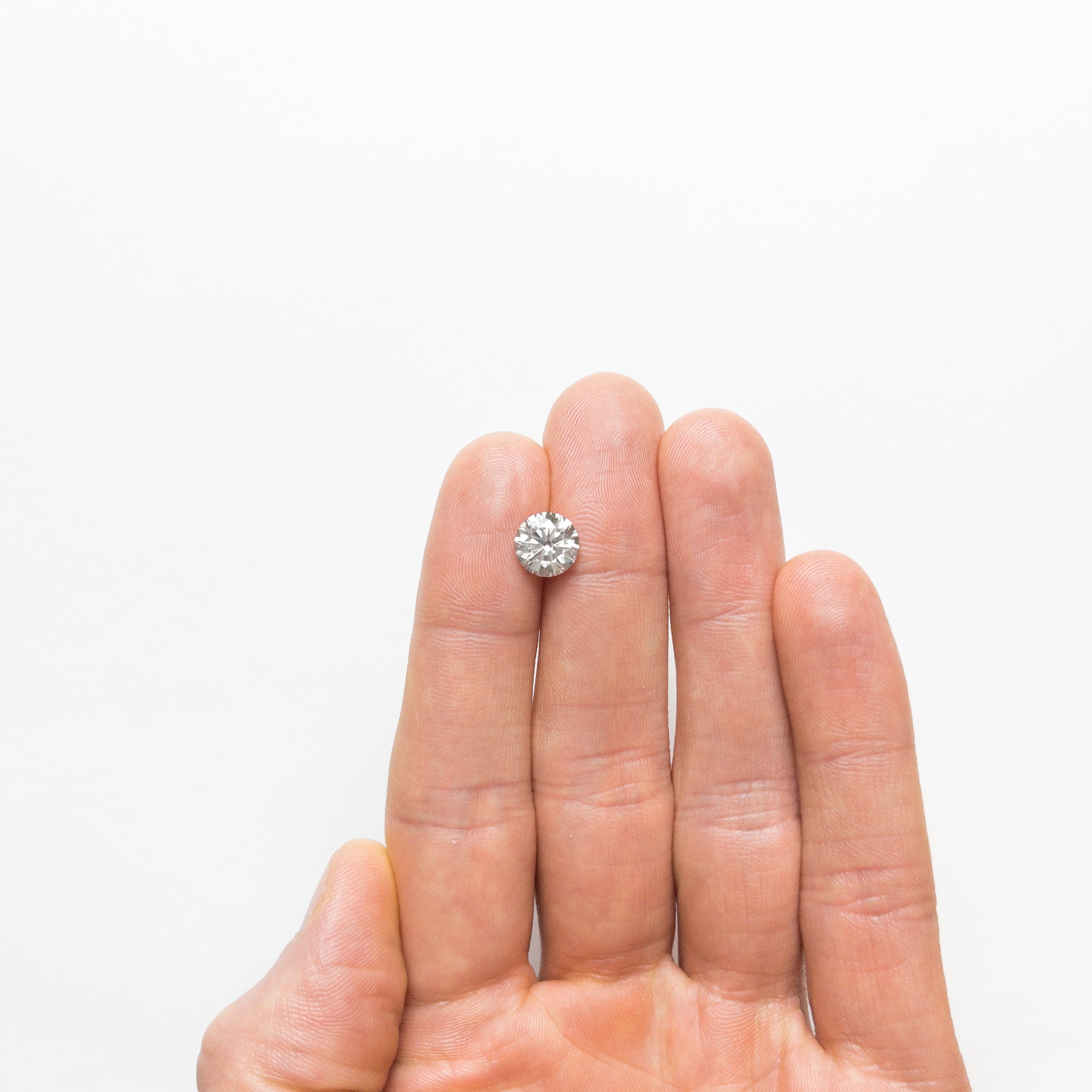 2.19ct GIA Certified Fancy Grey Round Brilliant Diamond - 8.32x8.25x5.13mm SI2 Clarity for Engagement Rings & Fine Jewelry
