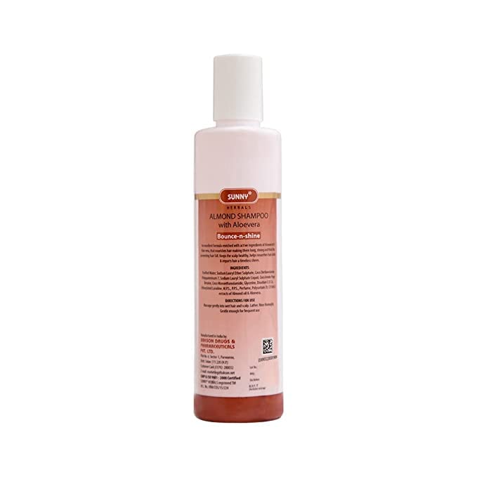 **Sunny Almond Shampoo (250ml) & Hair Pack (100g) – Strengthens, Thickens & Nourishes Hair | Improves Follicular Health & Softens Cuticles | Adds Shine & Luster for Healthy Hair | Perfect for Dry, Damaged & Frizzy Hair – Salon-Quality Results at Home**