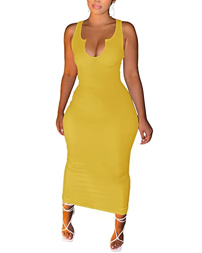 Yellow Tank Dress