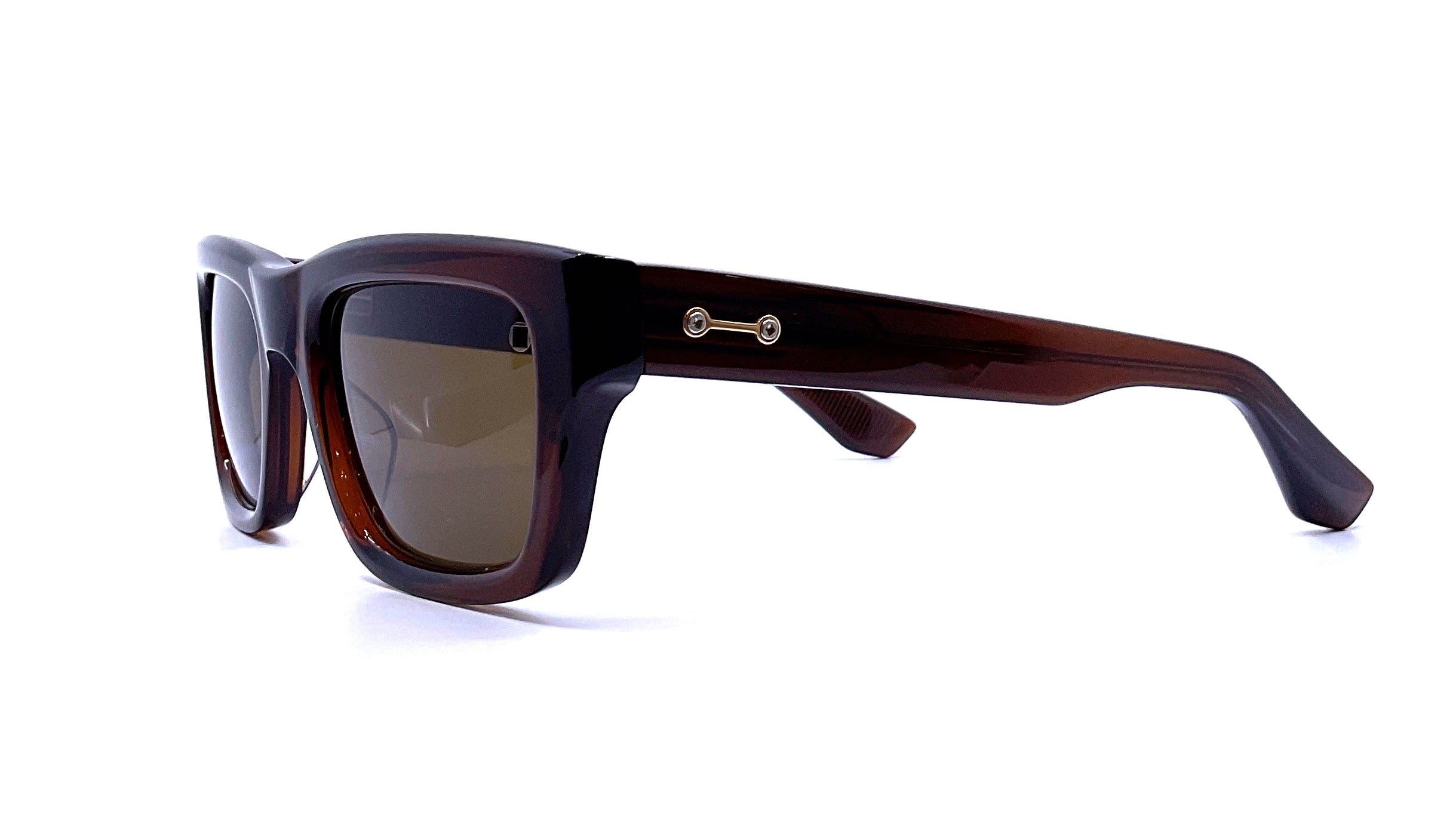 Akoni Libra Sunglasses - Dark Crystal Brown Polarized Lenses for UV Protection - Perfect for Outdoor Sports, Driving & Fashion Accessories