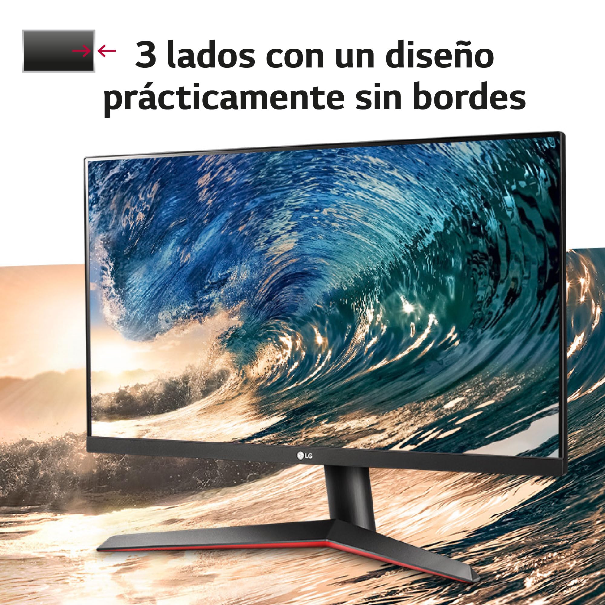 LG 27MP60G-B 27 Inch Full HD Monitor - 1920x1080 Resolution, 5ms Response Time, VGA/HDMI/DP Ports, Black - Perfect for Home Office, Gaming & Entertainment