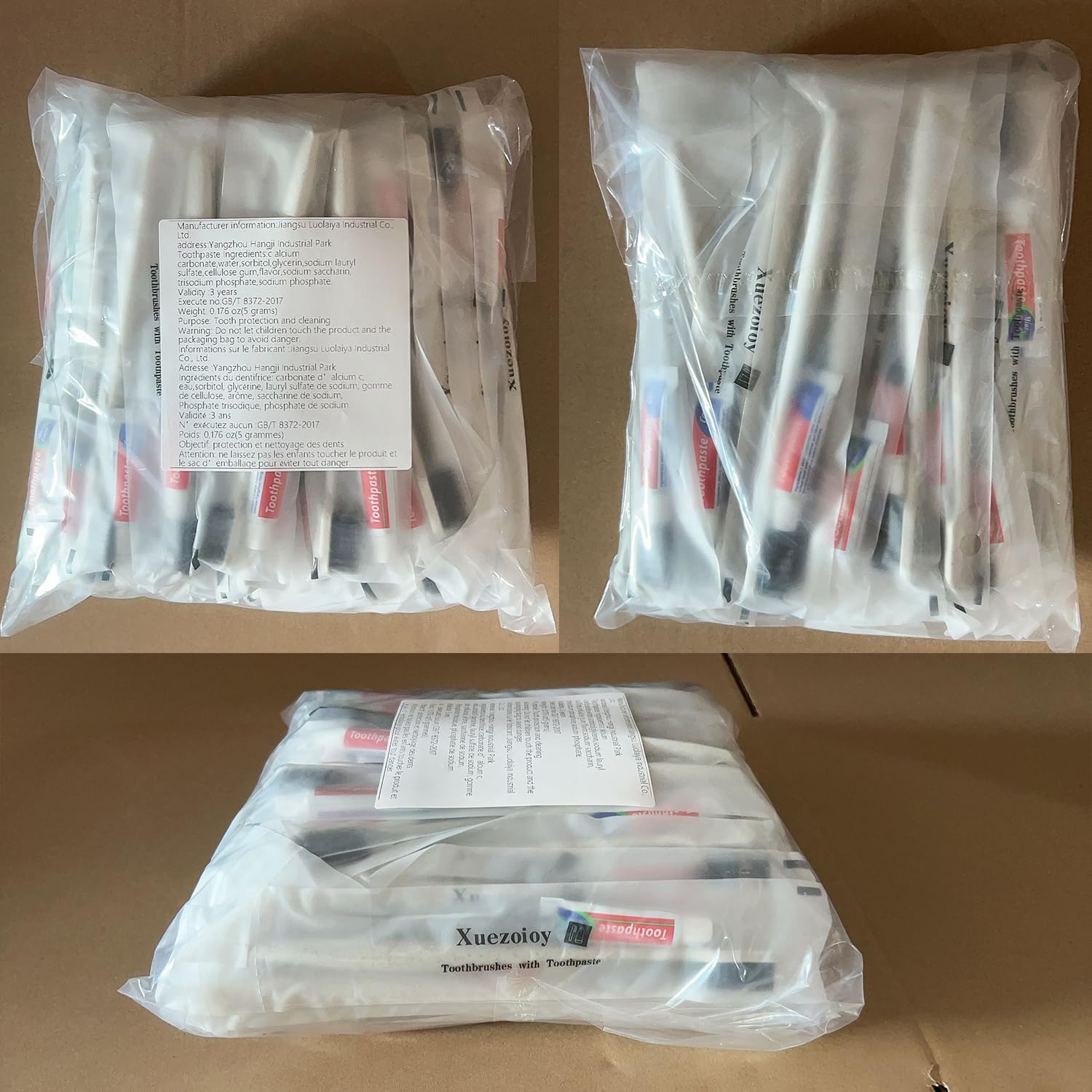 100 Pack Disposable Toothbrushes with Toothpaste - Individually Wrapped Travel Toothbrush Kit in Bulk (Apricot Flavor) for Travel, Hotels, Nursing Homes, Homeless Shelters & Charity Donations - Perfect for On-the-Go Oral Care, Emergency Kits & Hygiene Programs