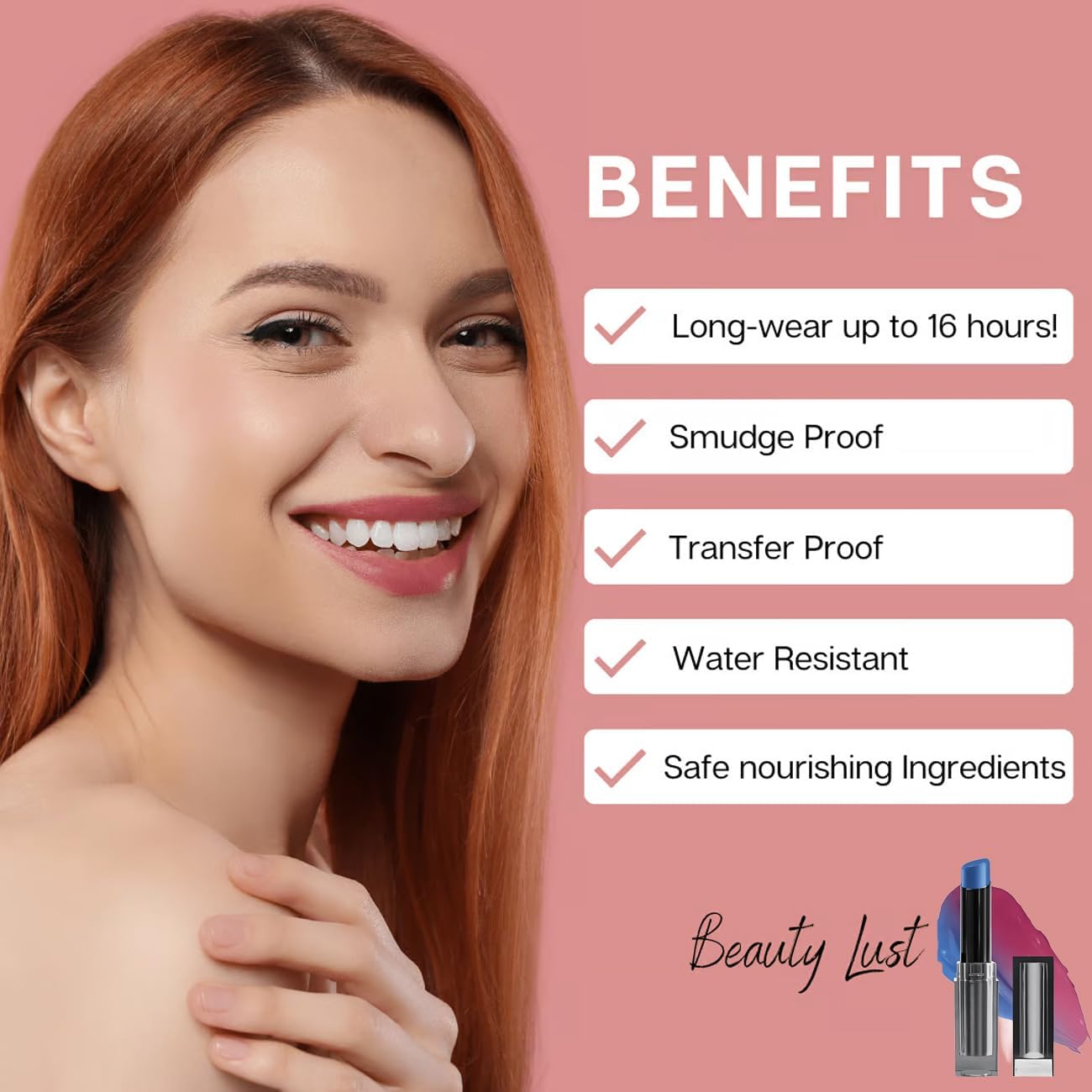 pH Adjusting Lip Balm & Cheek Tint - Magic Color Changing Lipstick (Black+Blue) | Long Lasting Moisturizing Lip Care | Perfect for Daily Wear & Special Occasions