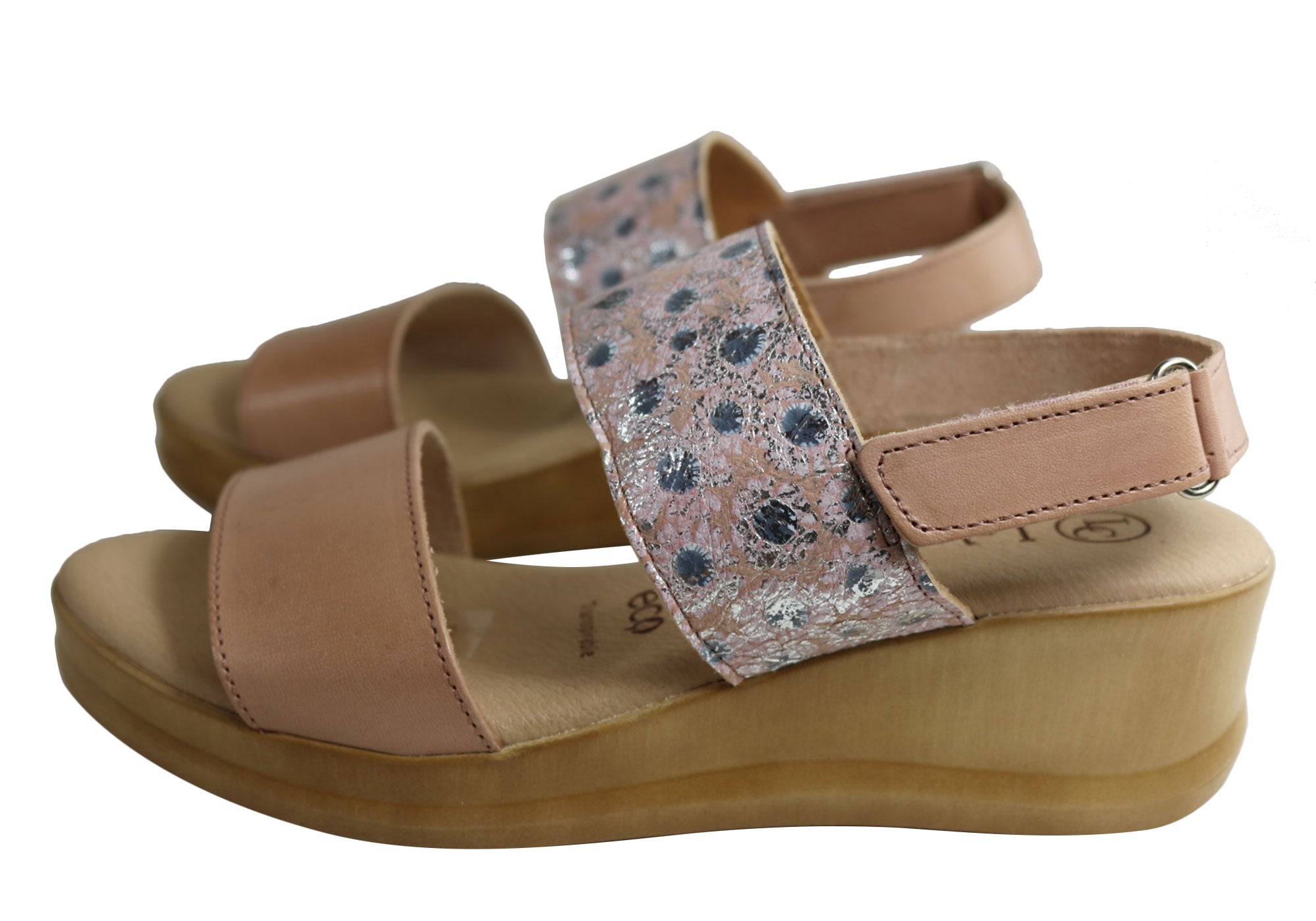 Lola Canales Ava Women's Comfort Leather Wedge Sandals - Handmade in Spain - Perfect for Summer, Beach & Casual Outings