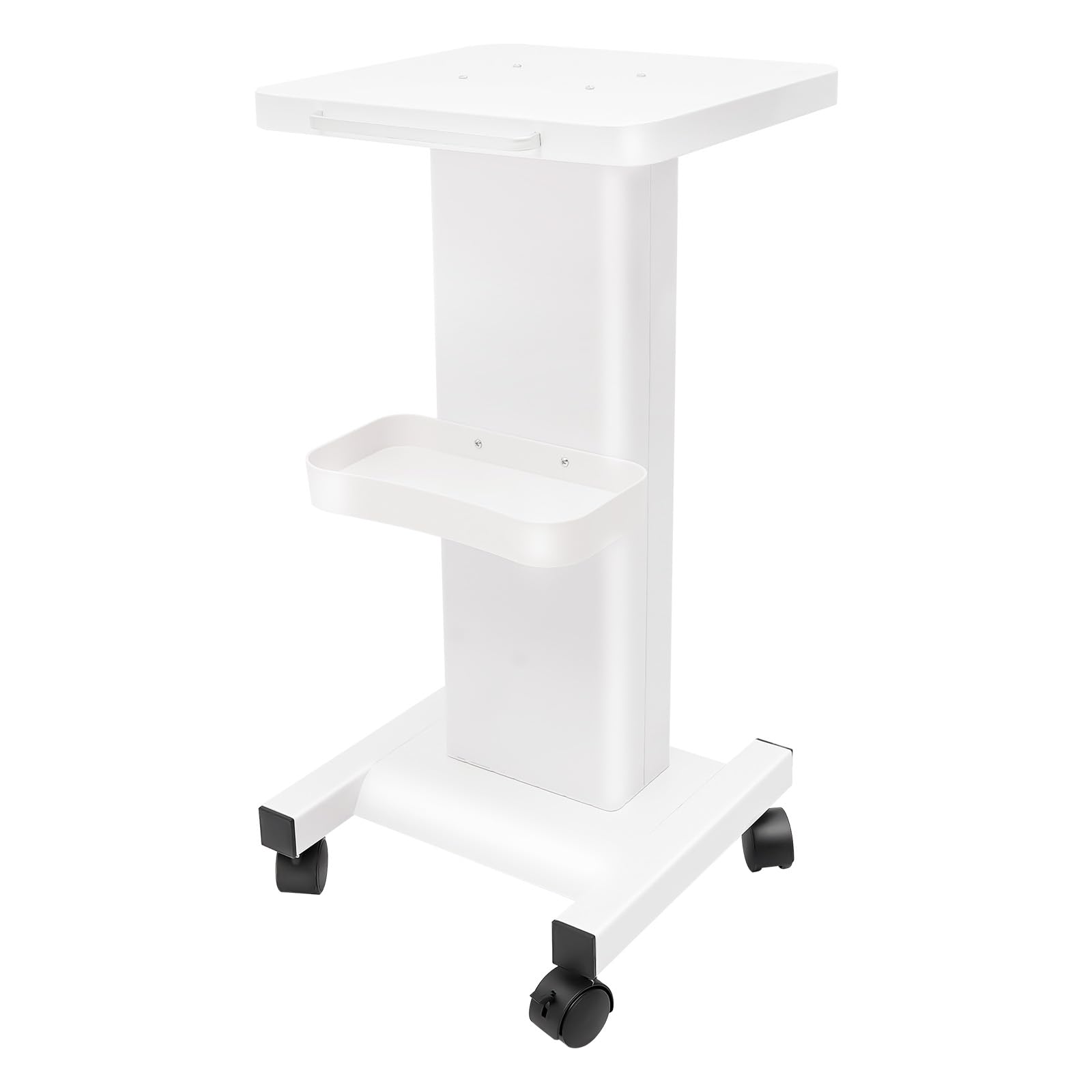 Professional Salon Rolling Trolley Cart - White Beauty Salon & Barber Storage Organizer with Wheels for Hair Styling, Nail Spa & Home Use - Mobile Storage Solution for Salon Tools, Cosmetics & Supplies