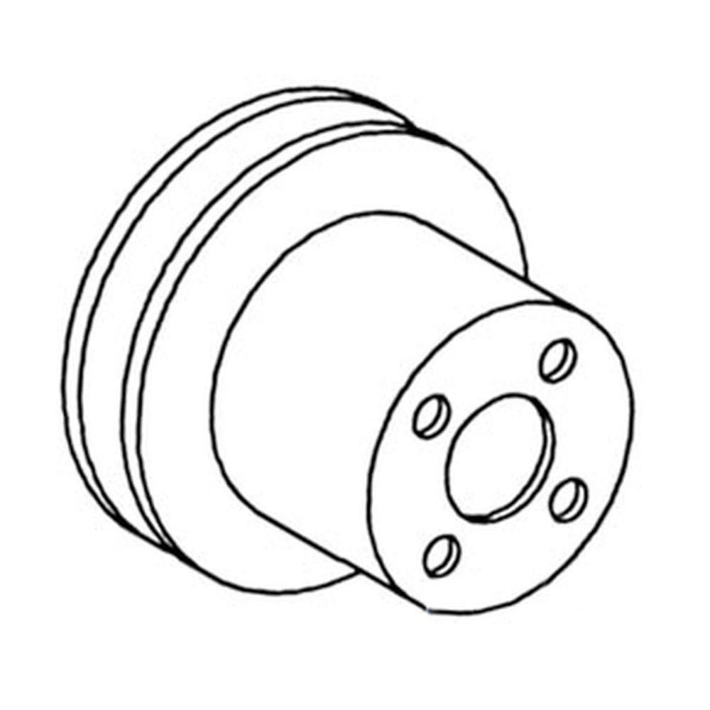RAParts Water Pump Pulley Replacement for John Deere 660 102221A 1KS369A - Compatible with Tractors & Agricultural Equipment