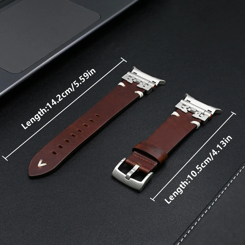 Premium Genuine Leather Band for Samsung Galaxy Watch Ultra - Stylish & Durable Replacement Strap for Workouts, Office & Everyday Wear