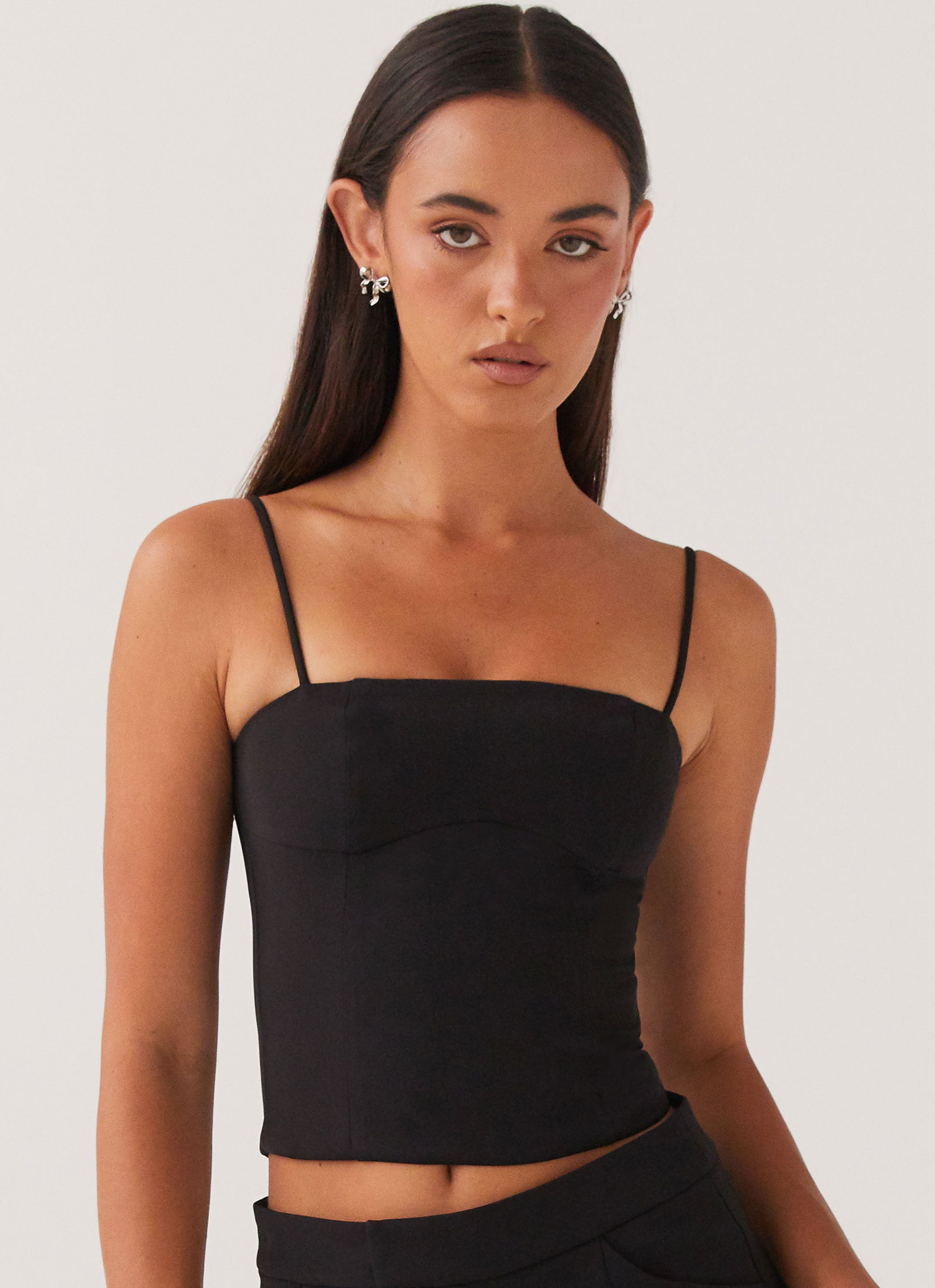 Eliana Black Crop Top for Women - Trendy Short Sleeve Summer Shirt for Casual Wear, Street Style & Outfits