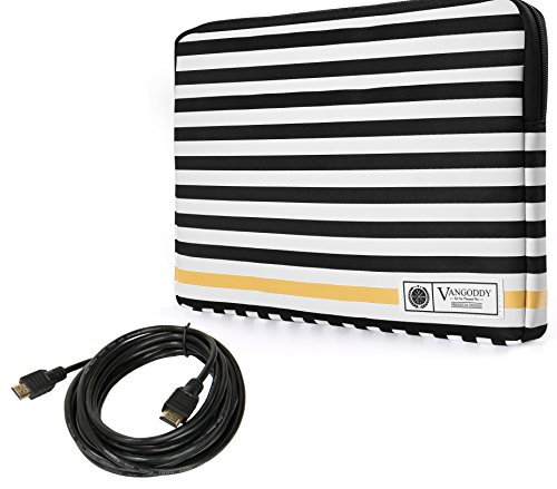 2-in-1 Gaming Laptop Case Sleeve for 17.3 Inch Laptops with 15 FT HDMI Cable - Protective Carrying Bag & High-Speed HDMI Cord for Gamers, Students, and Professionals - Perfect for Travel, Work, and Home Entertainment Setup