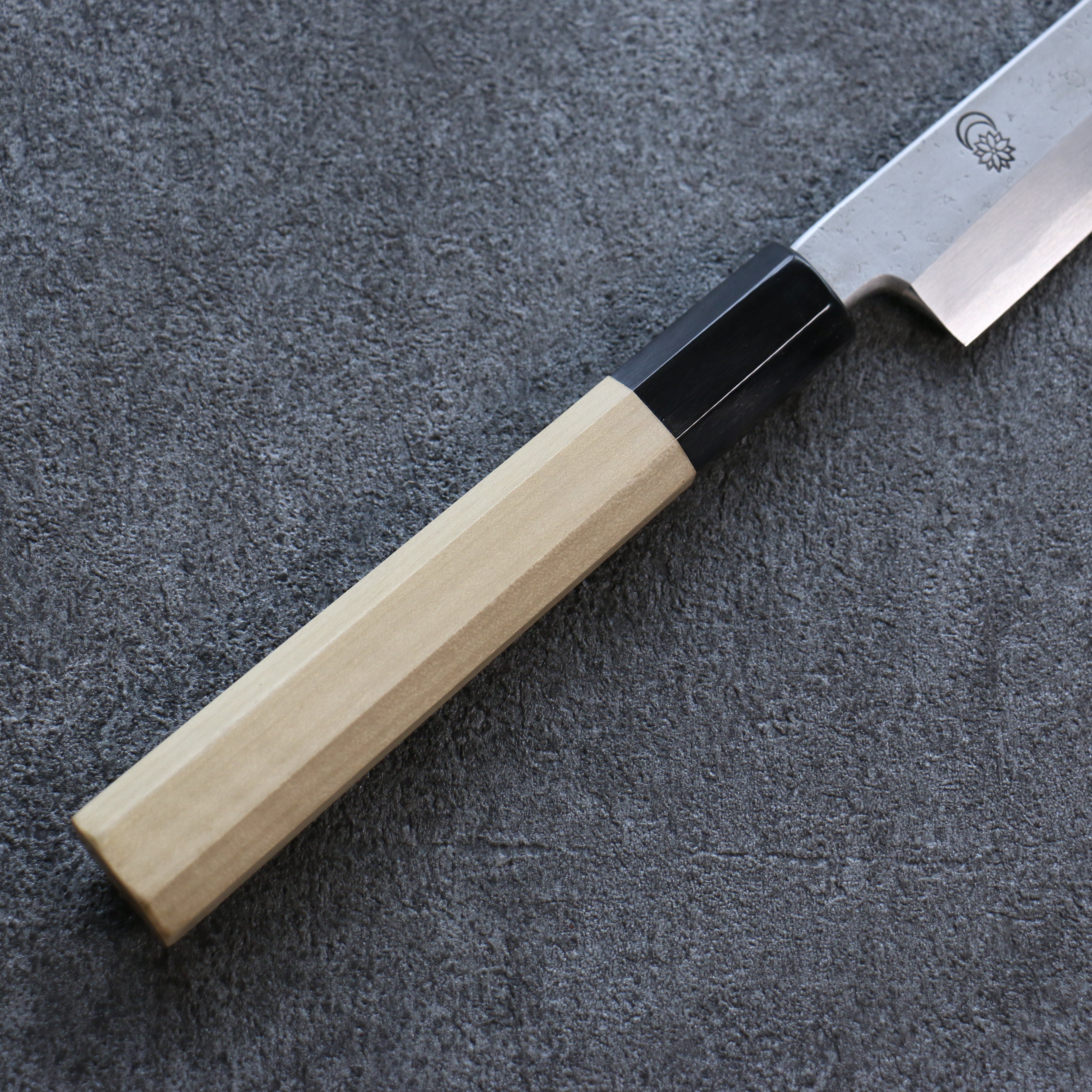 Premium Kikuzuki White Steel No.2 Nashiji Sakimaru Takohiki 270mm Japanese Chef Knife with Magnolia Wood Handle - Perfect for Sushi, Sashimi & Precision Cutting