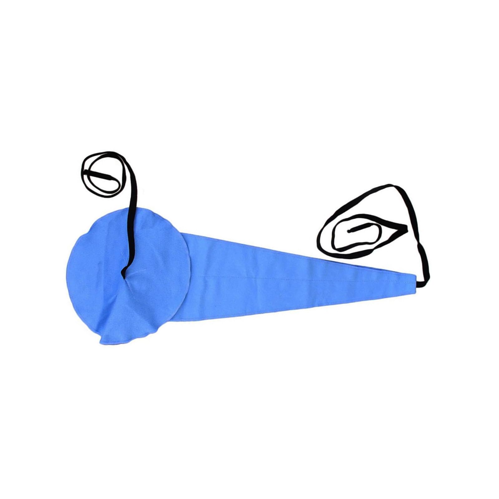 Blue Saxophone Cleaning Cloth - Silk Swab for Alto/Tenor Sax, Clarinet & Flute | Woodwind Care