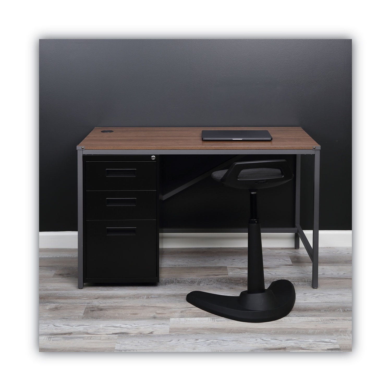 Alera® 3-Drawer File Pedestal Cabinet - Left or Right Opening, Legal/Letter Size, Black Office Organizer (14.96