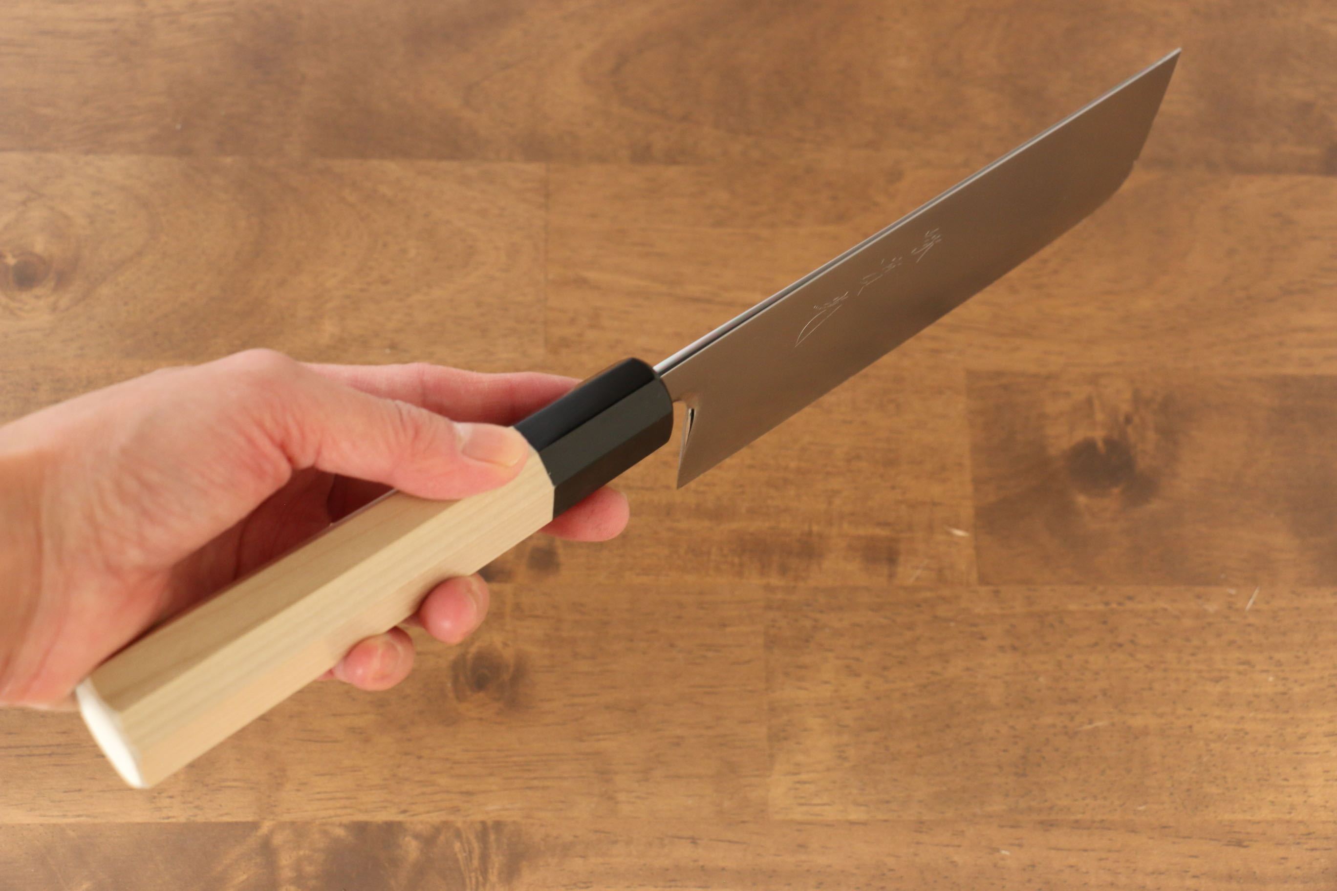 Premium Jikko SG2 Nakiri Japanese Vegetable Knife 165mm with Magnolia Wood Handle - Perfect for Slicing, Dicing & Precision Vegetable Prep in Professional & Home Kitchens