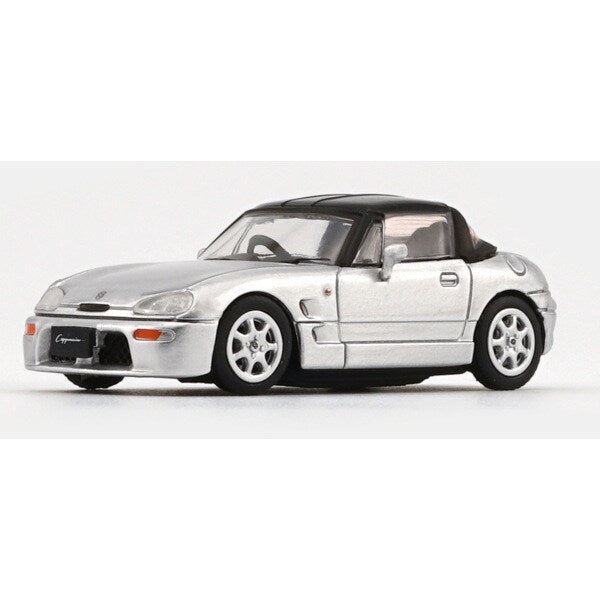 BM Creations 1:64 Scale Diecast Suzuki Cappuccino Silver Right-Hand Drive Model Car - Perfect for Collectors, Display, and Miniature Racing Scenes