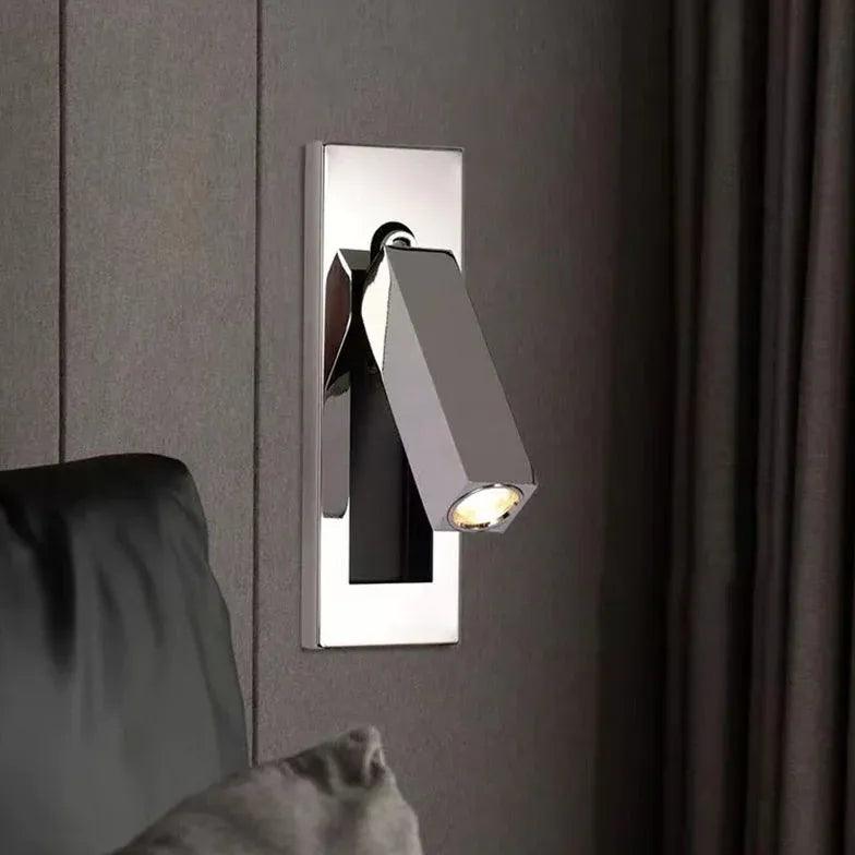 Rectangular Warm White Black Spotlight for Bedroom - Dimmable LED Wall Light for Living Room, Hallway & Home Decor