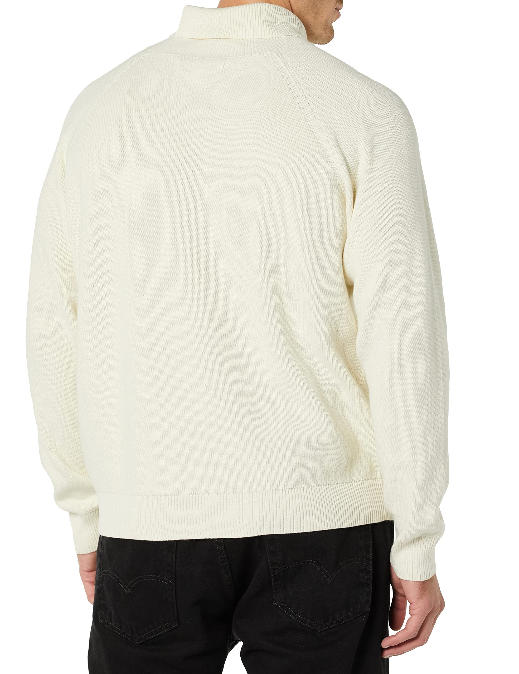 Amazon Essentials Men's 100% Cotton Rib Knit Turtleneck Sweater - Warm & Comfortable Winter Pullover for Casual Wear & Office Outfits