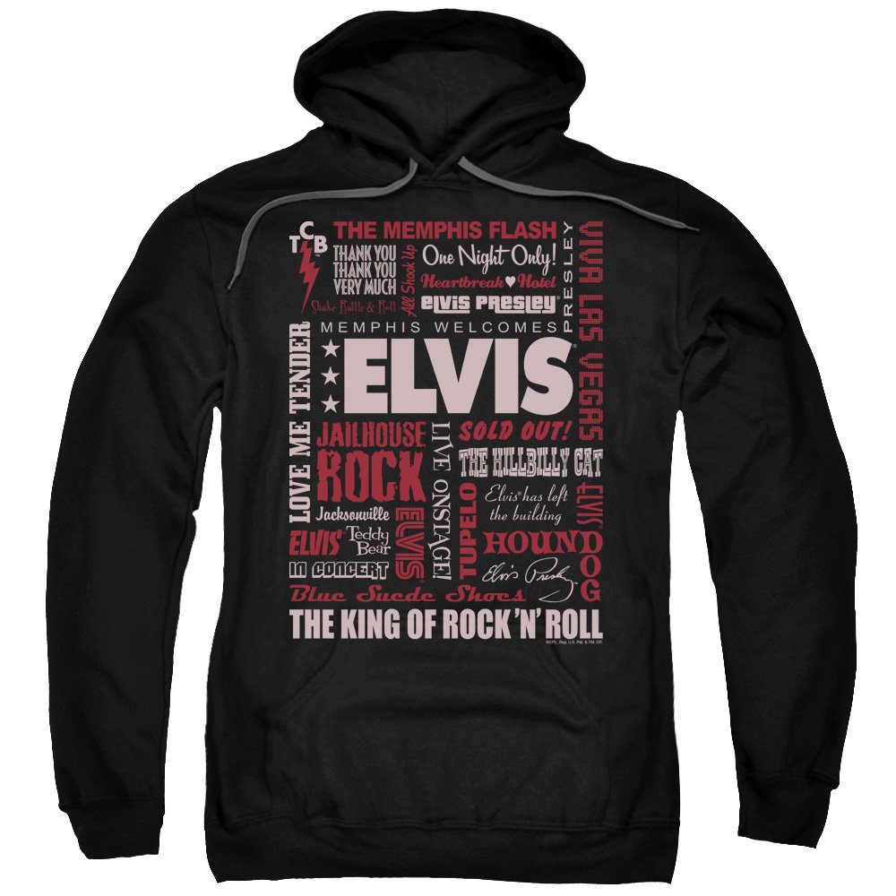 Elvis Presley Hoodie - Vintage Black Pullover Sweatshirt for Men & Women | Perfect for Concerts, Casual Wear & Fan Gifts