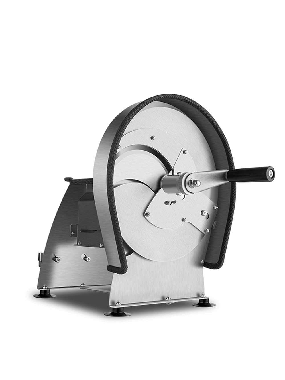 Commercial Manual Vegetable Slicer Shredder - Adjustable 0-10mm Thickness with 2 Stainless Steel Blades - Portable Handheld Kitchen Tool for Potatoes, Fruits, Lemons - Perfect for Home, Restaurant & Camping Use