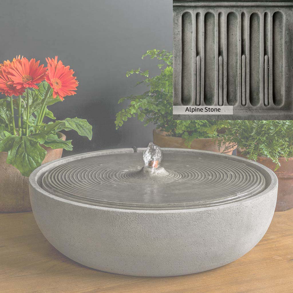 Campania International Ripple Large Outdoor Water Fountain - Classic Garden Decor for Patio, Yard, and Landscape Design | Perfect for Backyard, Poolside, and Outdoor Living Spaces