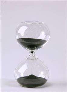 60 Minute Modern Glass Timer - Black or White - Perfect for Kitchen, Classroom, and Office Productivity