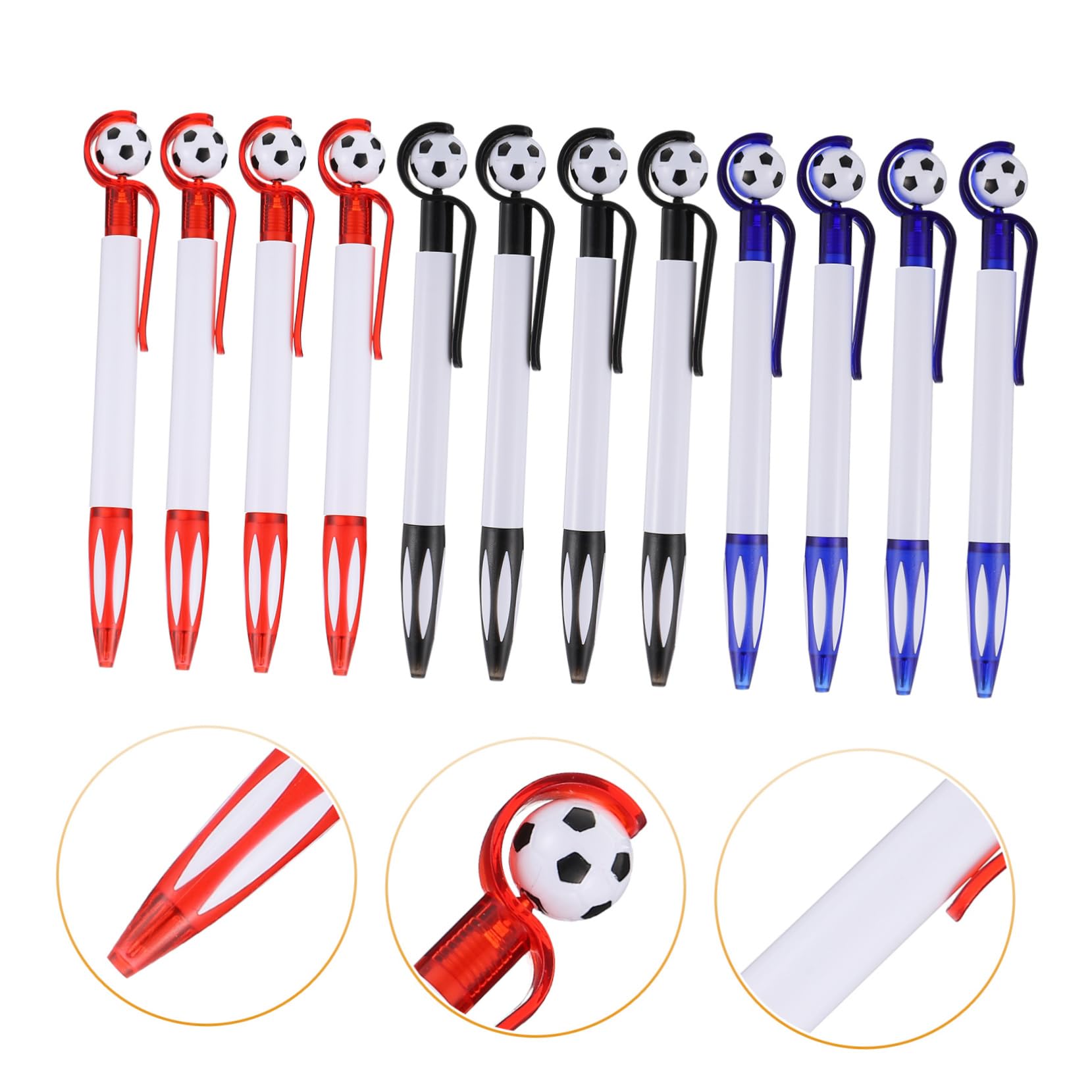 Lurrose 36-Pack Soccer Ballpoint Pens - Football Theme Writing Pens for Office, School & Gift - Perfect for Soccer Fans, Party Favors & Team Spirit Decorations
