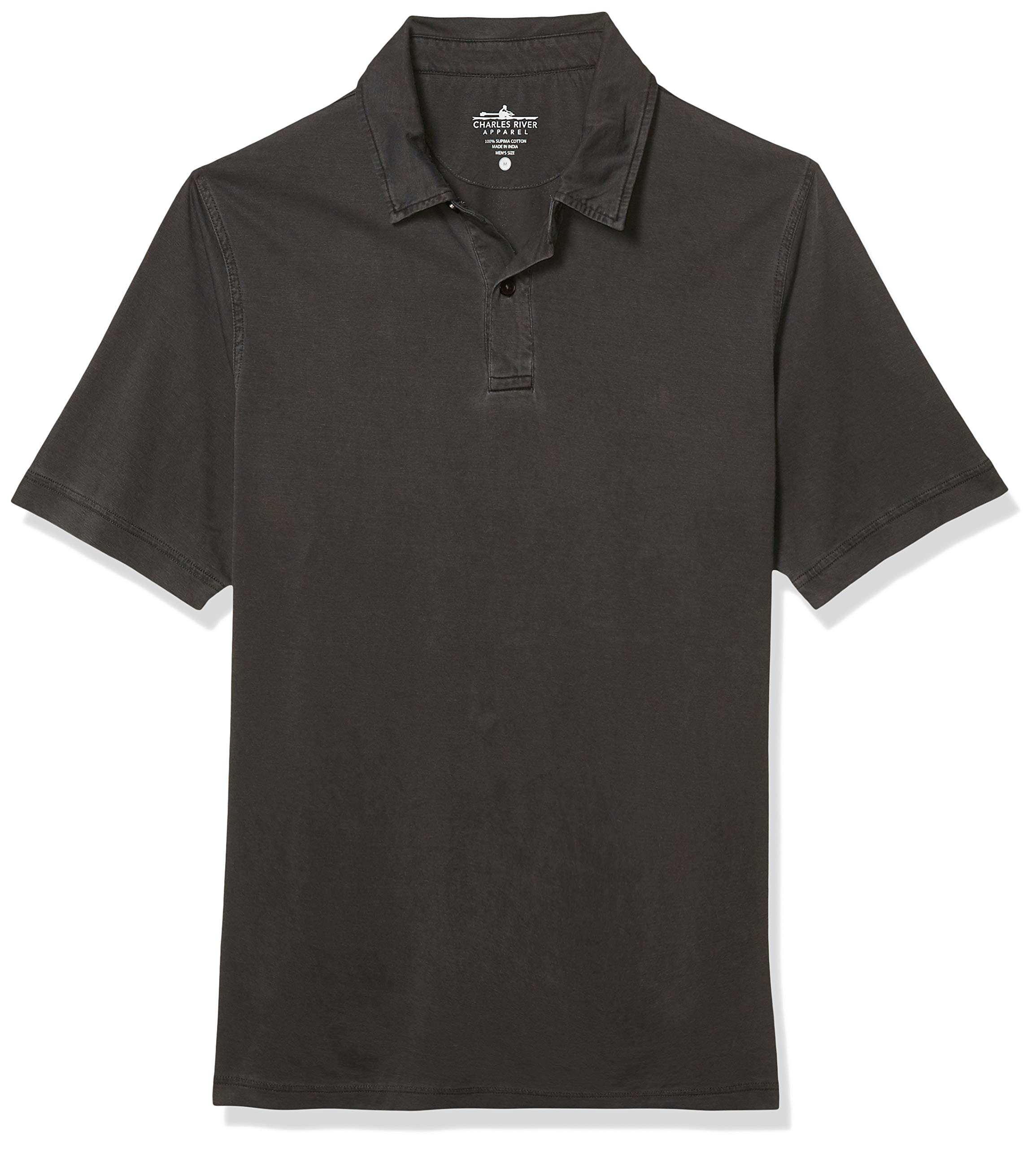 Charles River Apparel Men's Soft Cotton Polo Shirt - Breathable Casual Short Sleeve Top for Golf, Work & Summer Outings