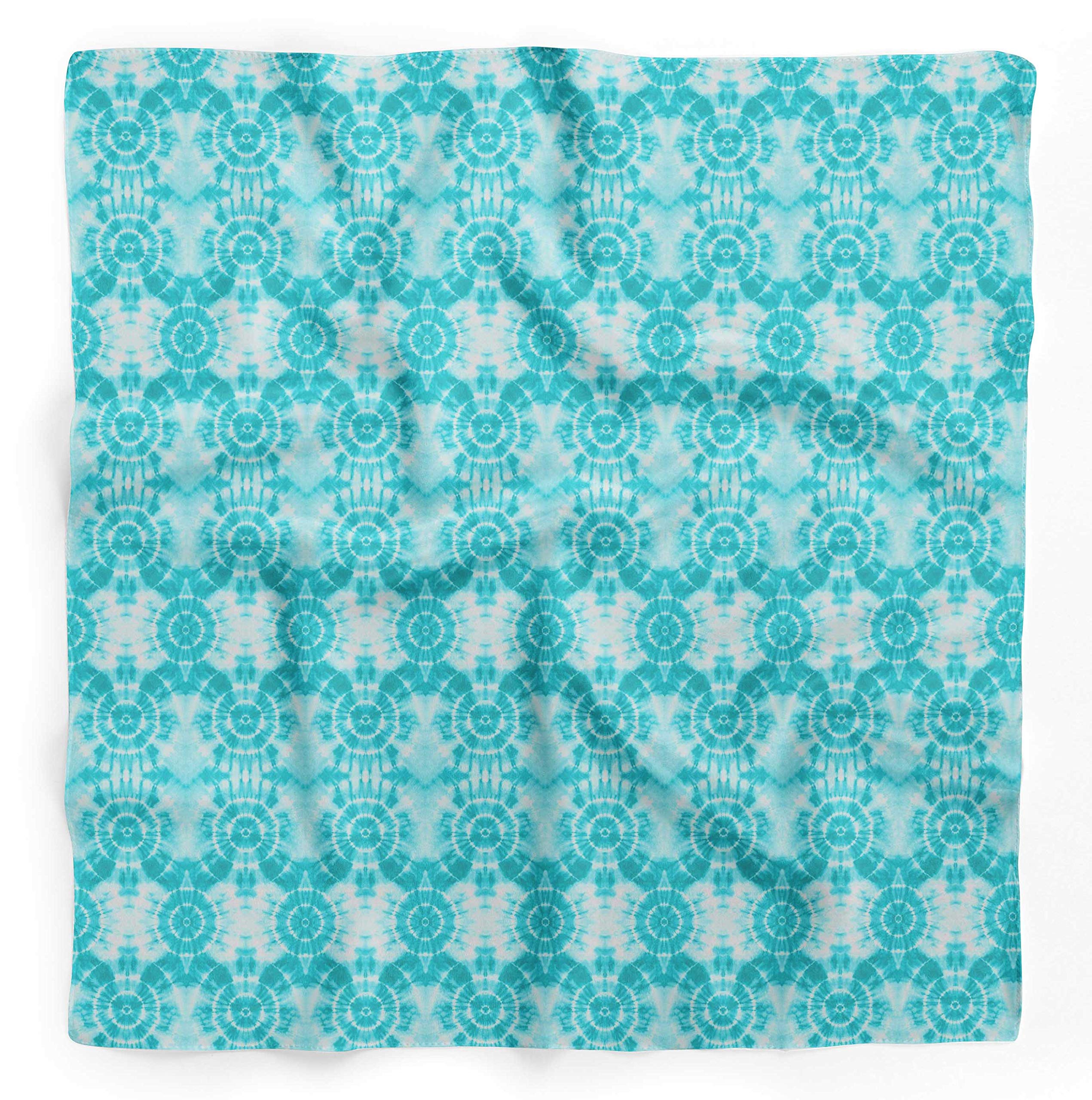 Bimba Pure Silk Printed Head Bandanas & Summer Neck Scarves - Soft Breathable Fashion Accessories for Women, Yoga, Outdoor Activities, and Travel